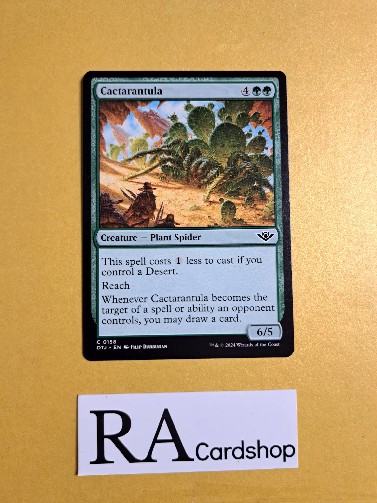 Cactarantula Common 0158 Outlaws of Thunder Junction (OTJ) Magic the Gathering