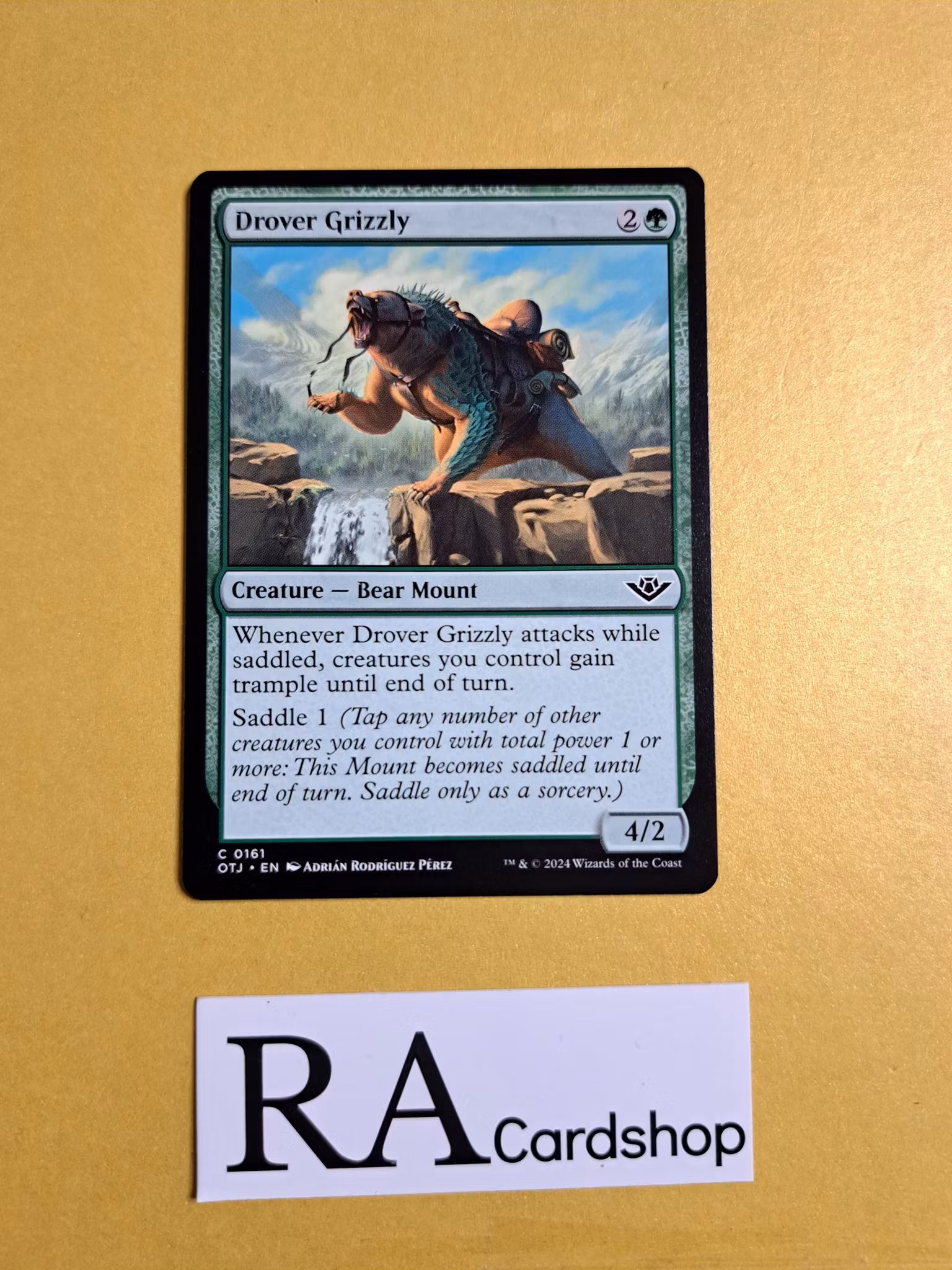 Drover Grizzly Common 0161 Outlaws of Thunder Junction (OTJ) Magic the Gathering