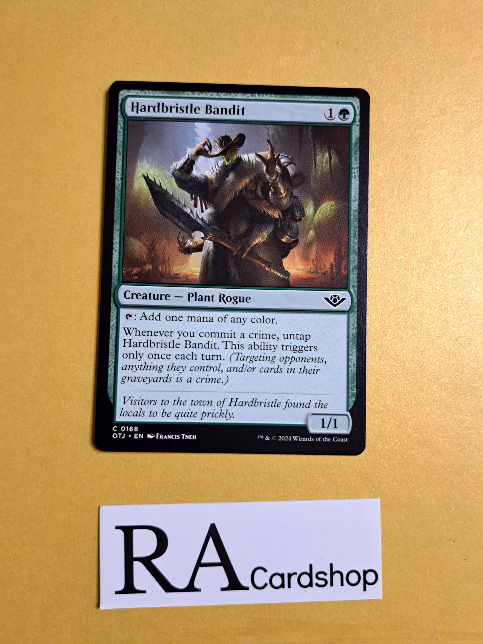 Hardbristle Bandit Common 0168 Outlaws of Thunder Junction (OTJ) Magic the Gathering