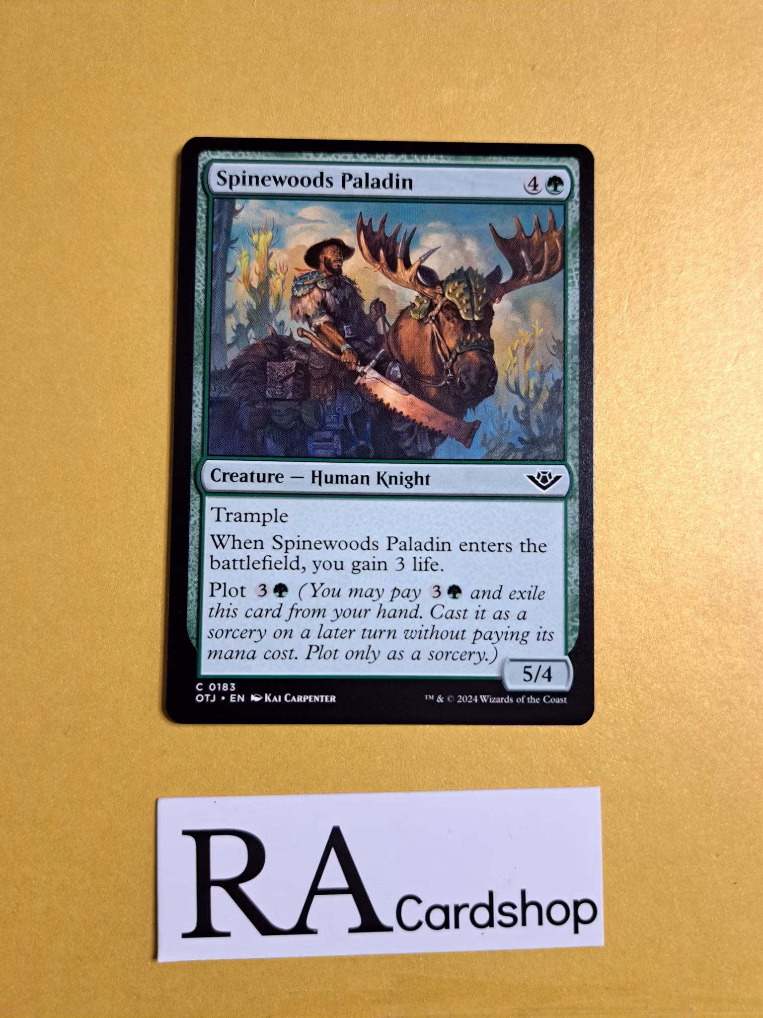 Spinewoods Paladin Common 0183 Outlaws of Thunder Junction (OTJ) Magic the Gathering