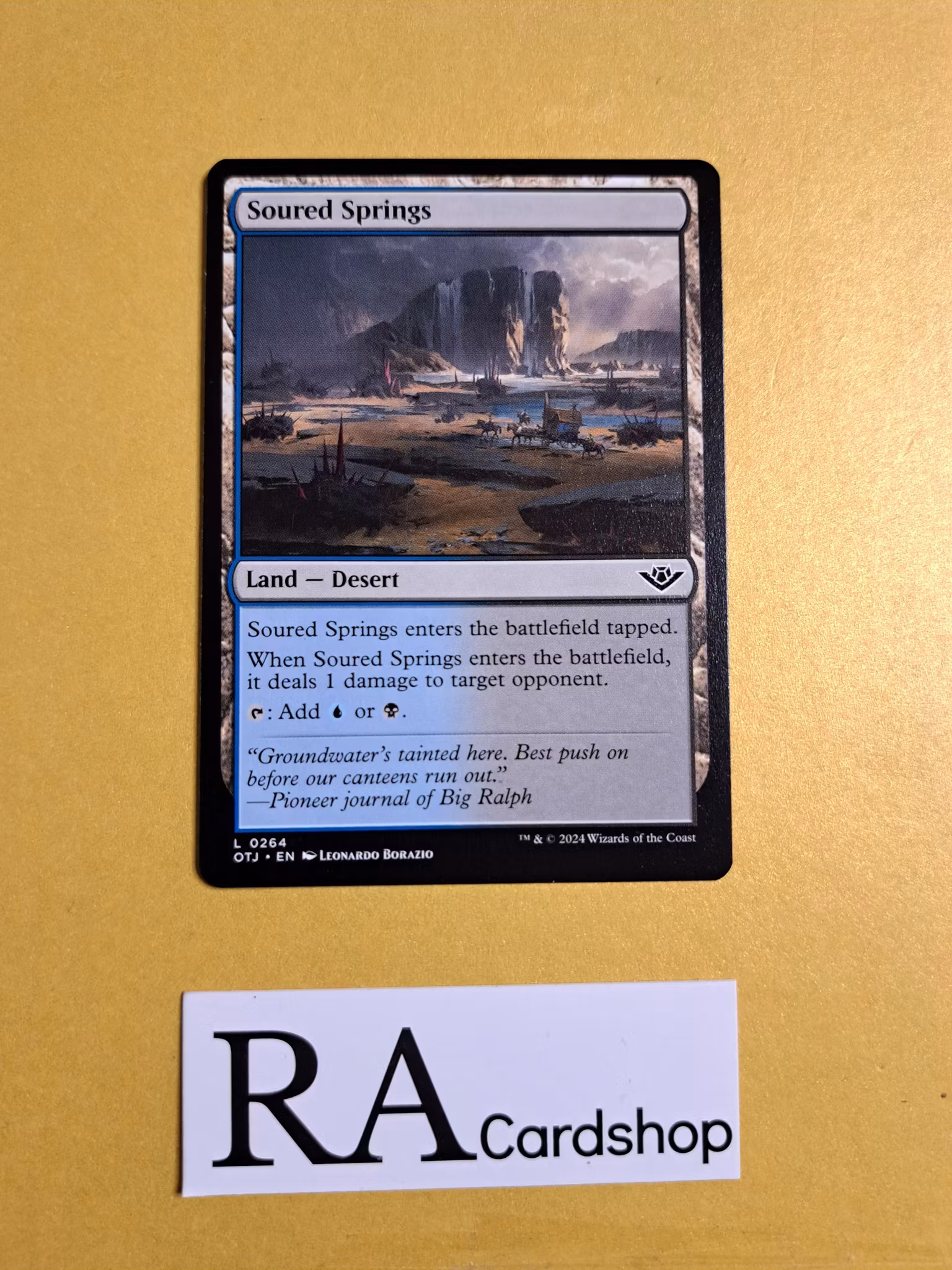 Soured Springs Common 0264 Outlaws of Thunder Junction (OTJ) Magic the Gathering