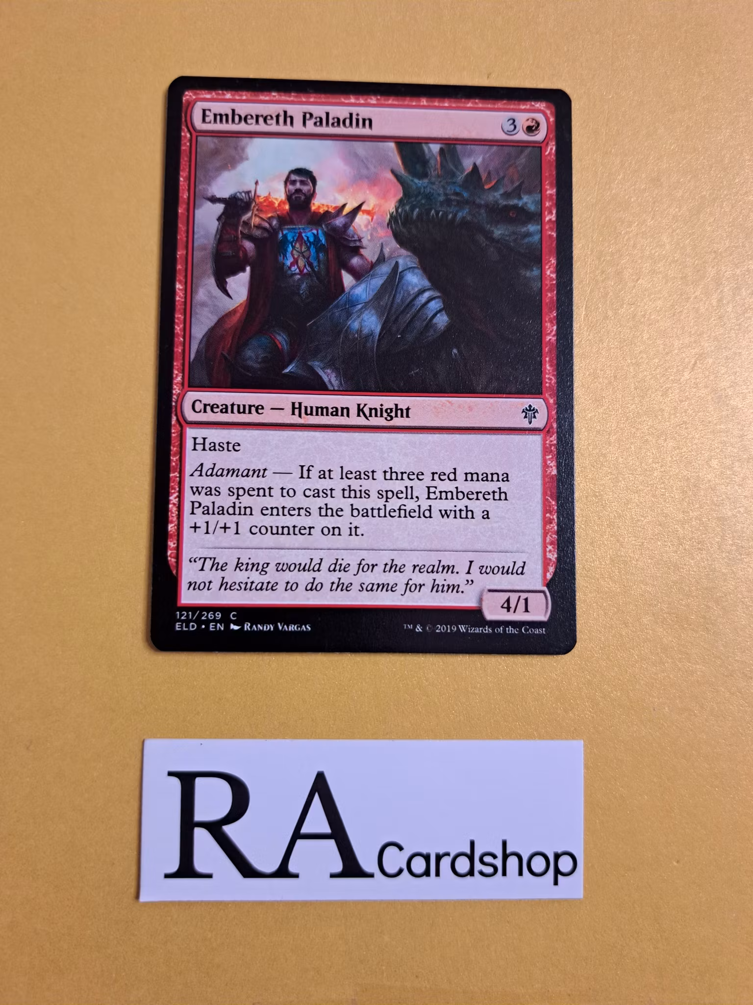 Embereth Paladin Common 121/268 Throne of Eldraine (ELD) Magic the Gathering