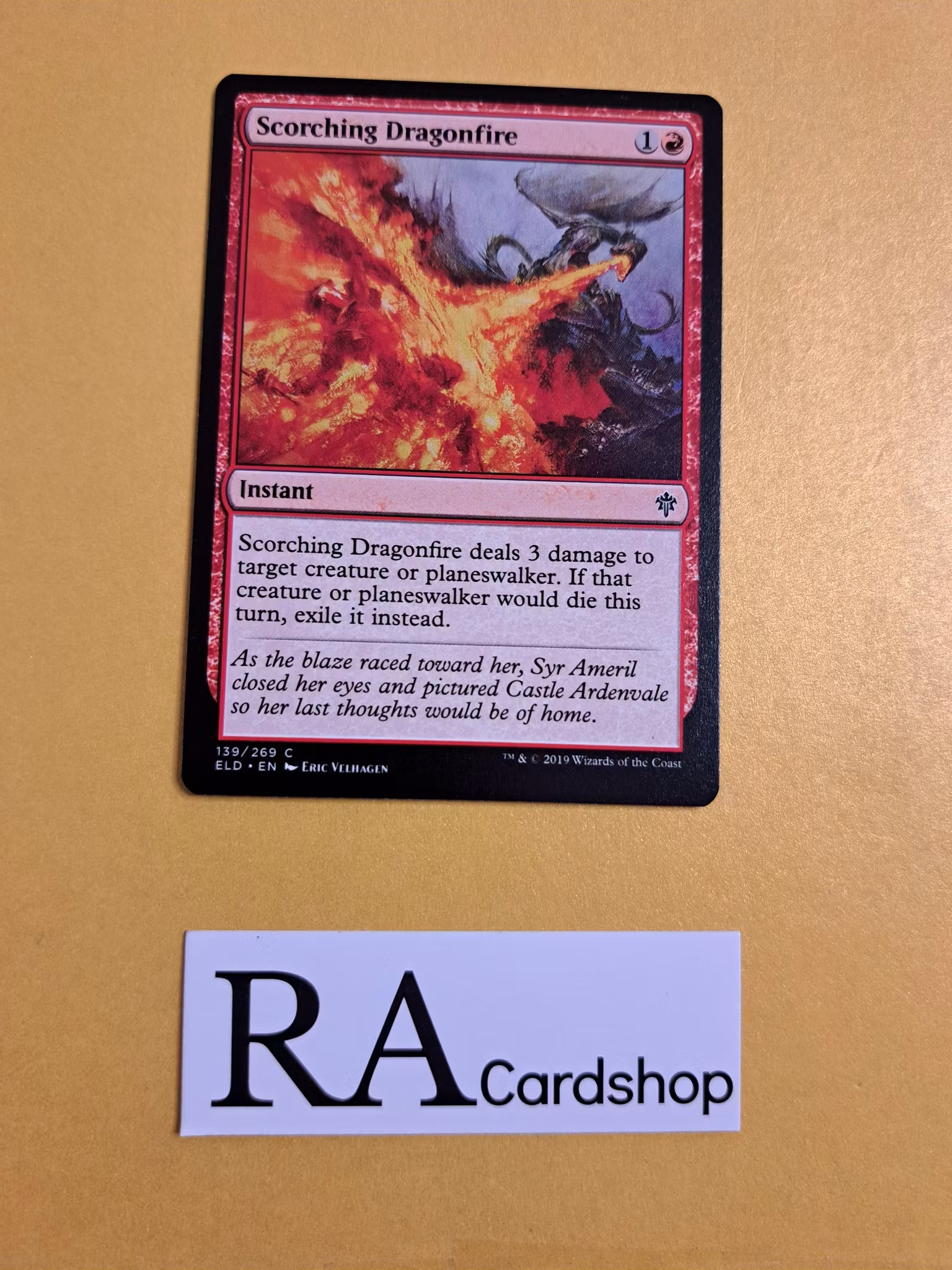 Scorching Dragonfire Common 139/268 Throne of Eldraine (ELD) Magic the Gathering