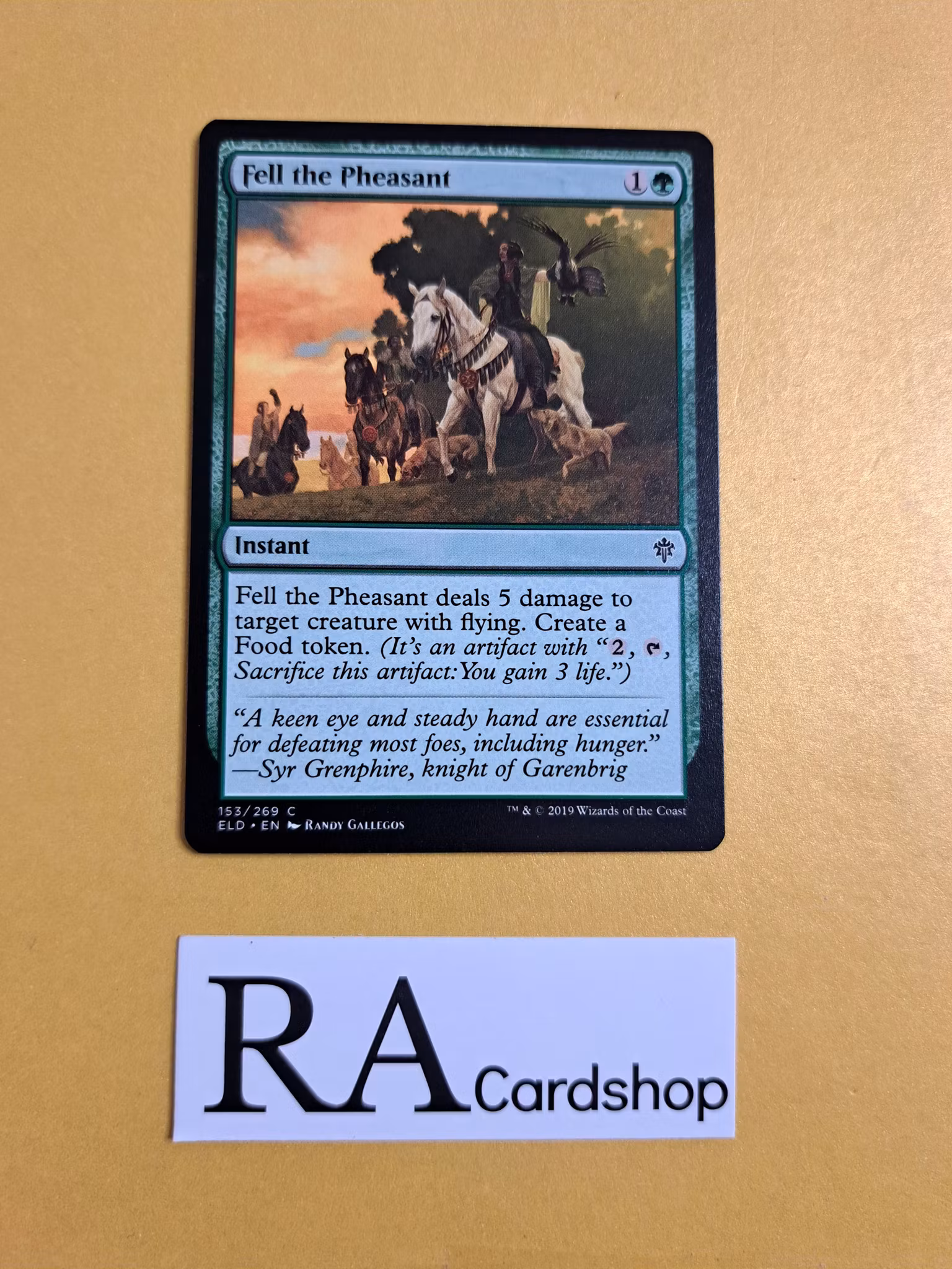 Fell the Pheasant Common 153/268 Throne of Eldraine (ELD) Magic the Gathering