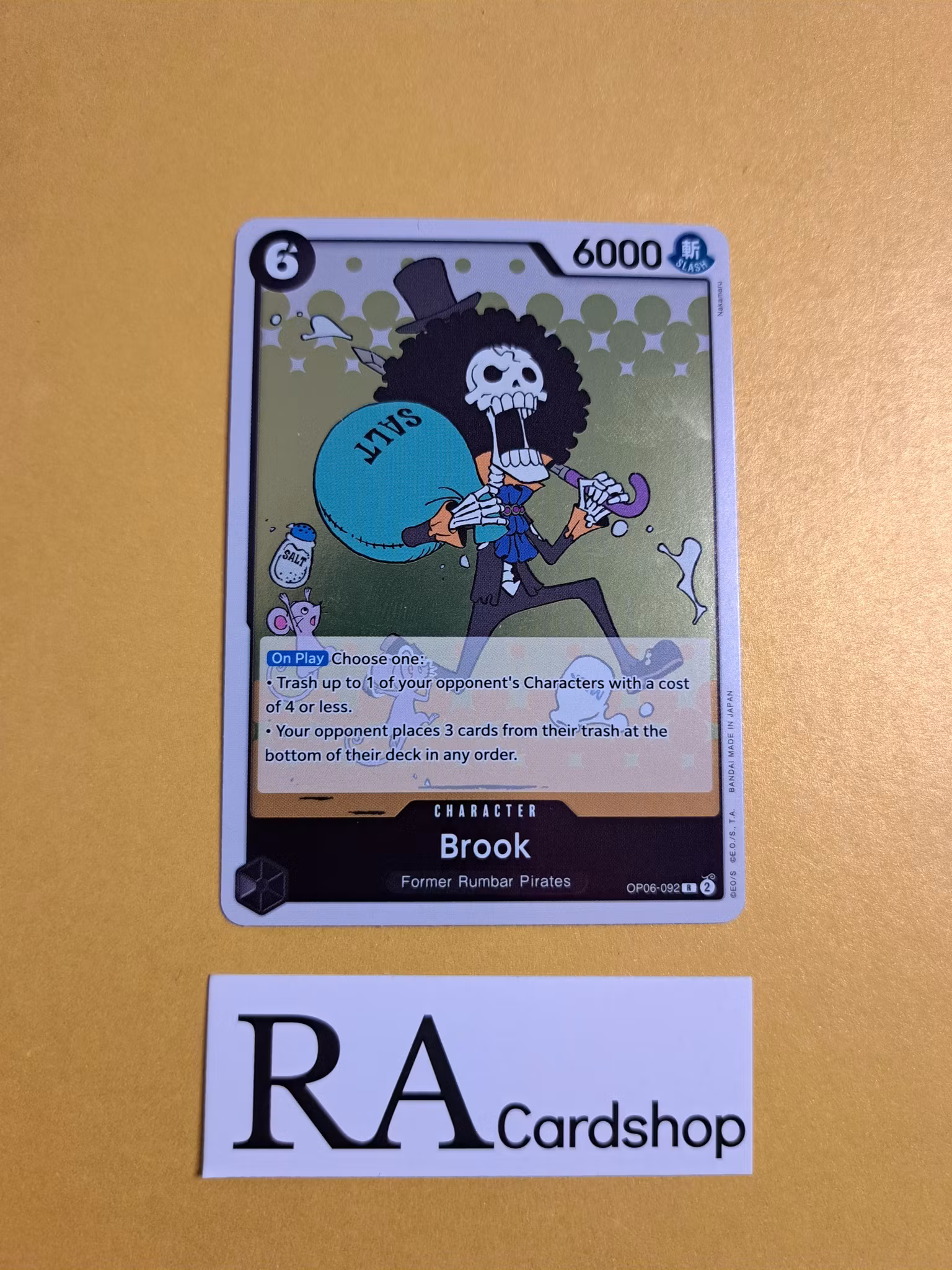 Brook Rare OP06-092 Wings of the Captain OP06 One Piece