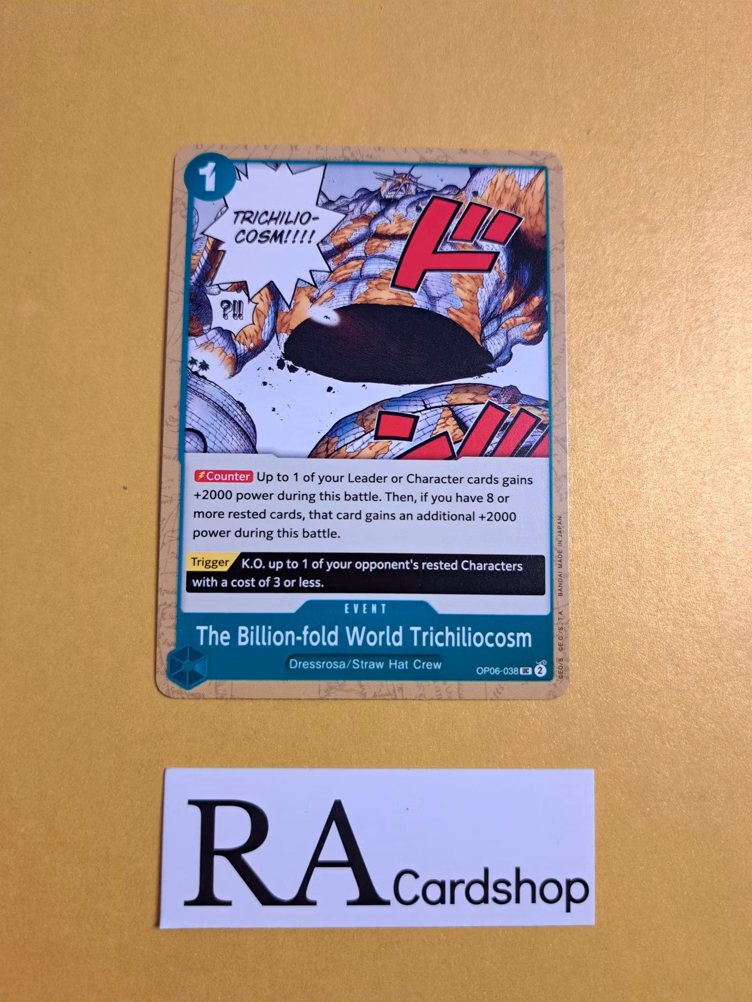 The Billion-fold World Trichiliocosm Uncommon OP06-038 Wings of the Captain OP06 One Piece