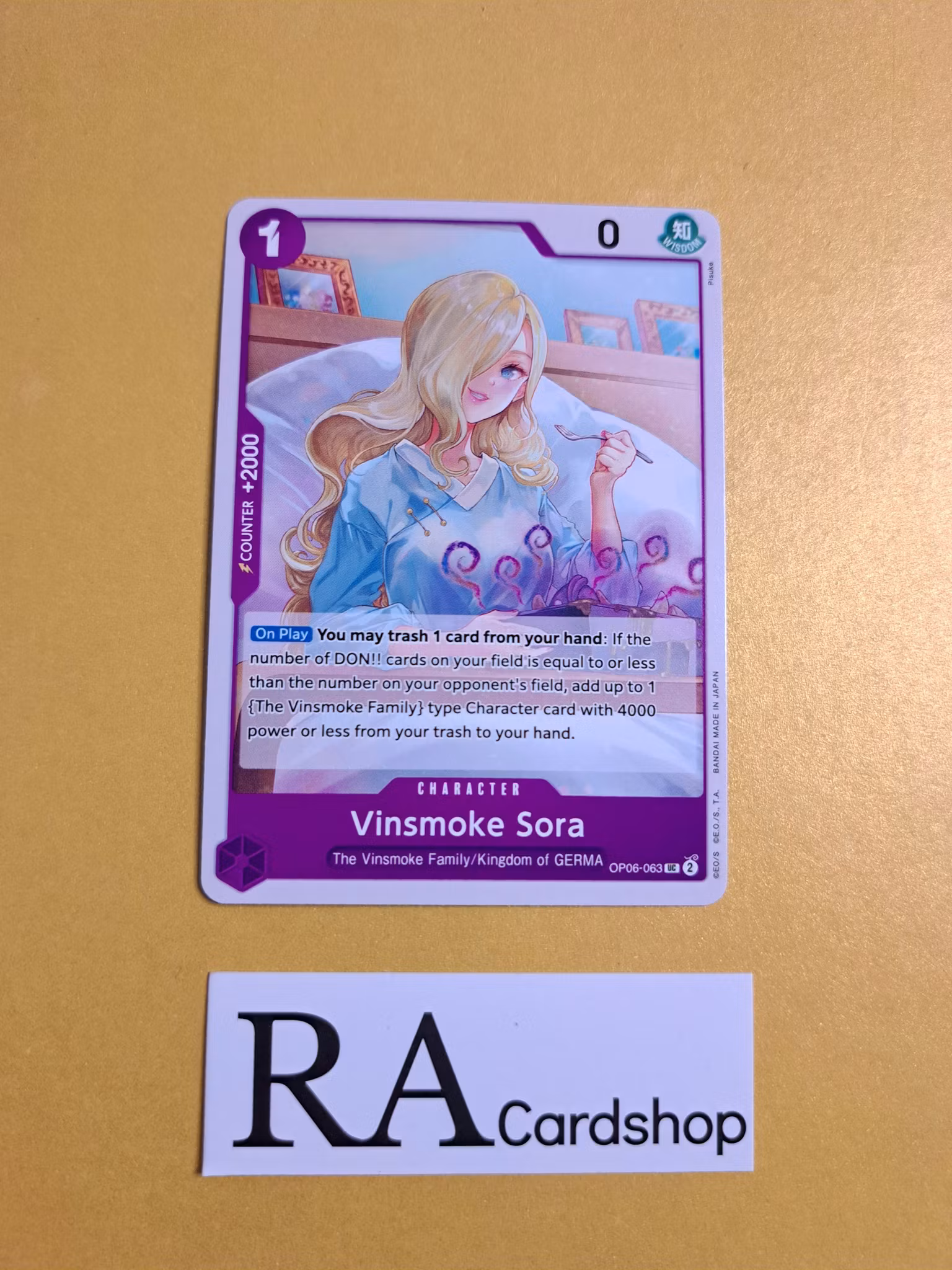 Vinsmoke Sora Uncommon OP06-063 Wings of the Captain OP06 One Piece