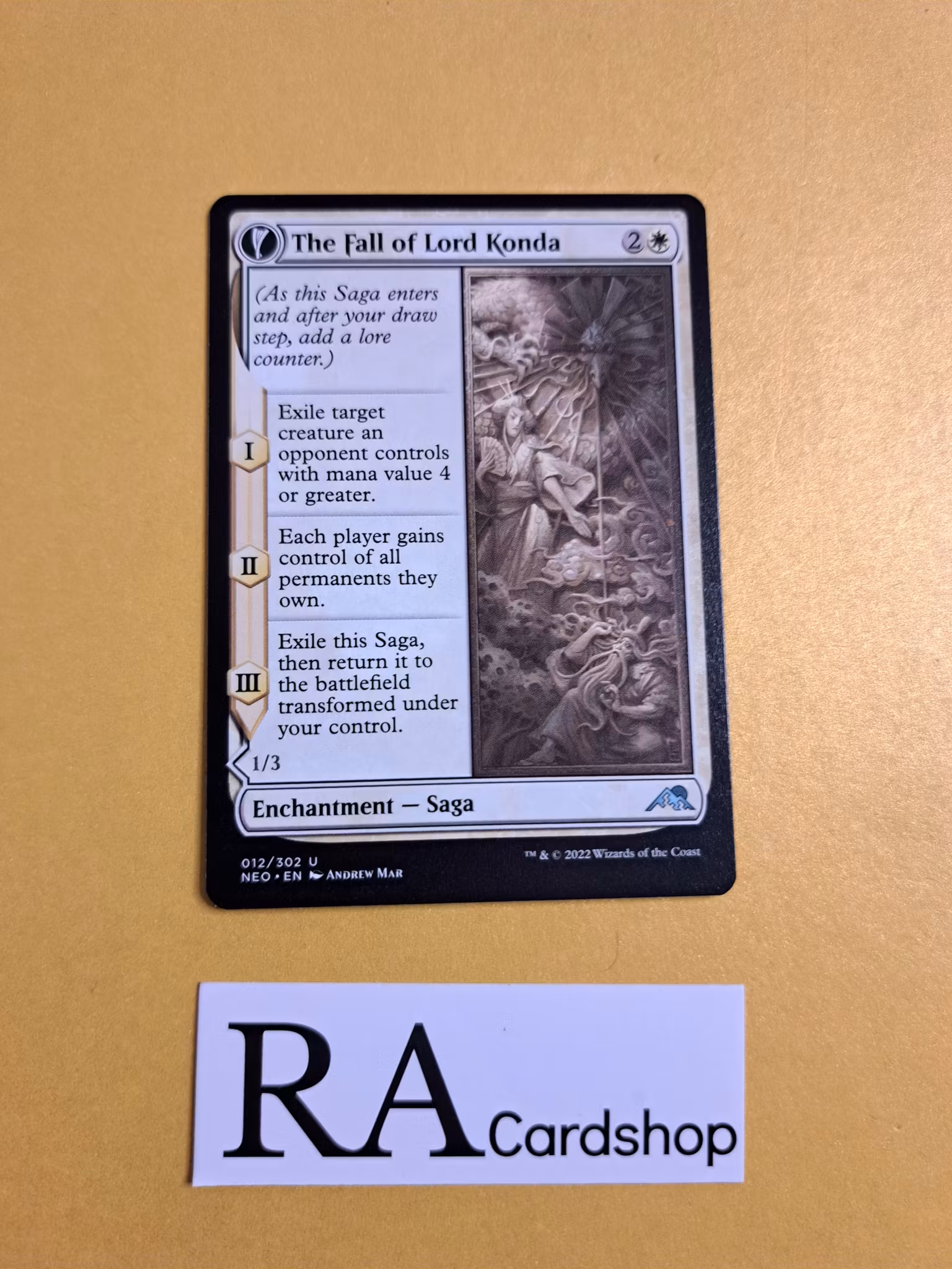 The Fall of Lord Konda / Fragment of Konda Uncommon 012/302 Kamigawa: Neon Dynasty (NEO) Magic the Gathering