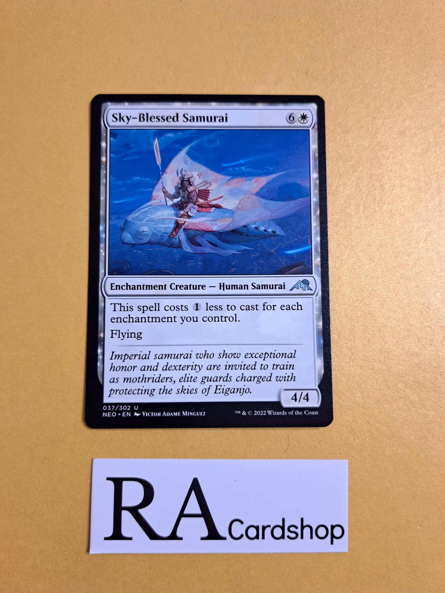 Sky-Blessed Samurai Uncommon 037/302 Kamigawa: Neon Dynasty (NEO) Magic the Gathering