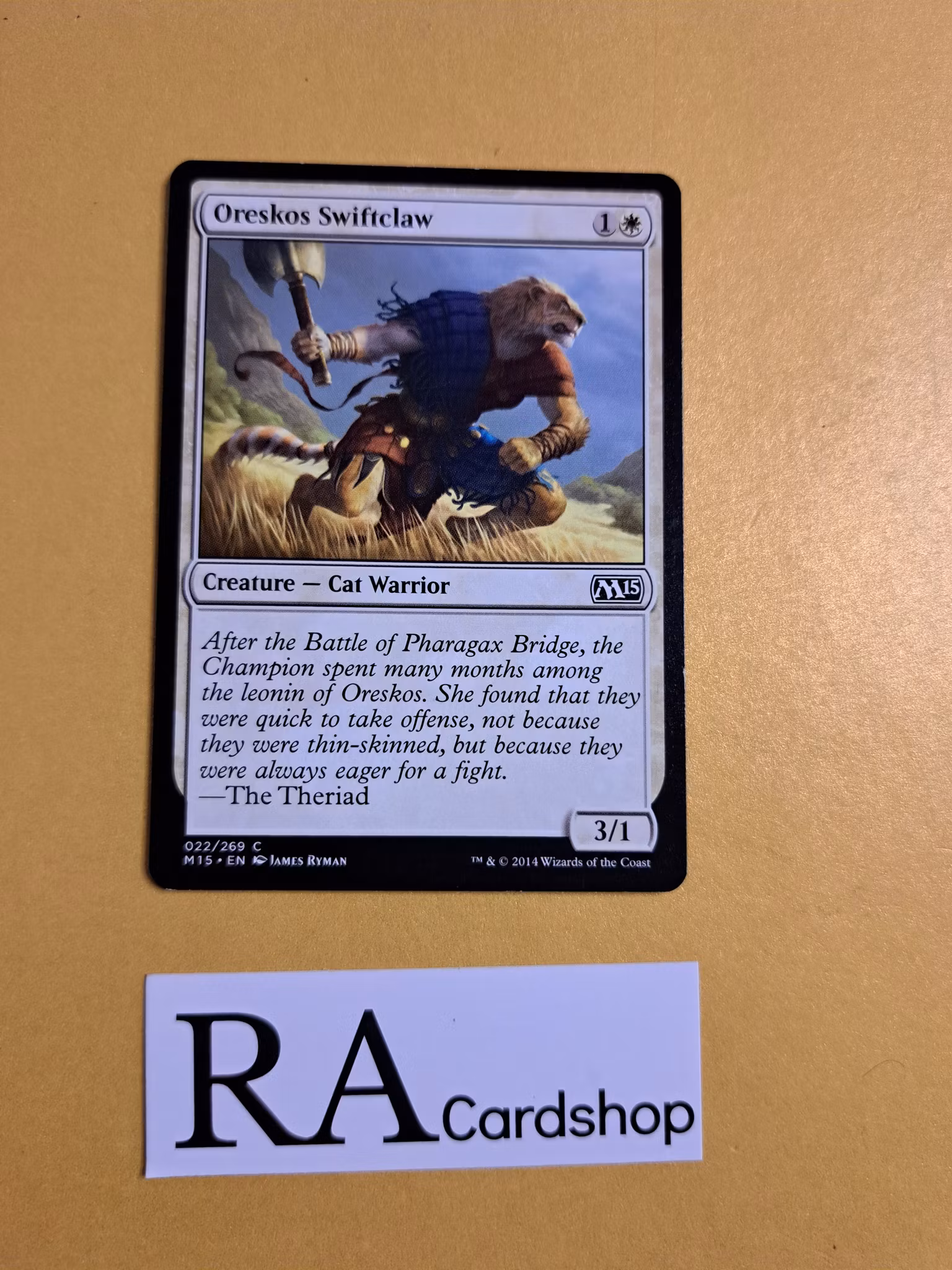 Oreskos Swiftclaw Common 022/269 Magic 2015 (M15) Magic the Gathering