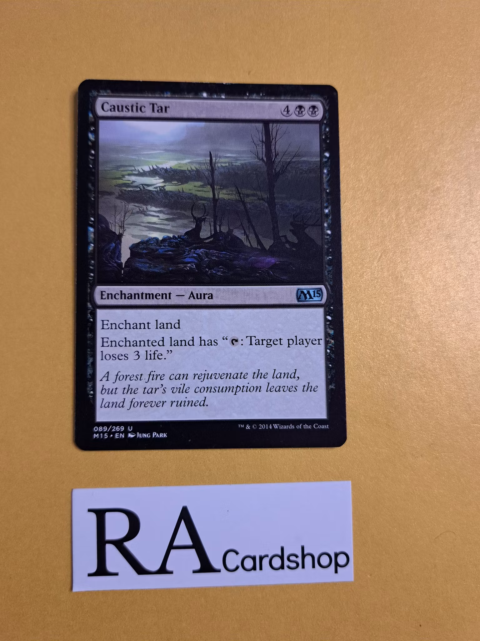 Caustic Tar Uncommon 089/269 Magic 2015 (M15) Magic the Gathering