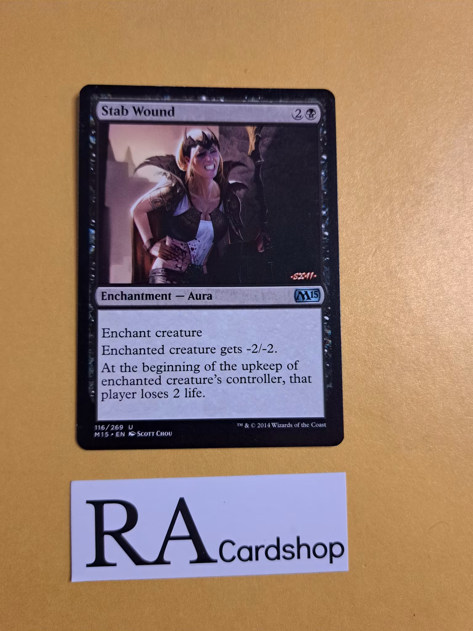 Stab Wound Uncommon 116/269 Magic 2015 (M15) Magic the Gathering