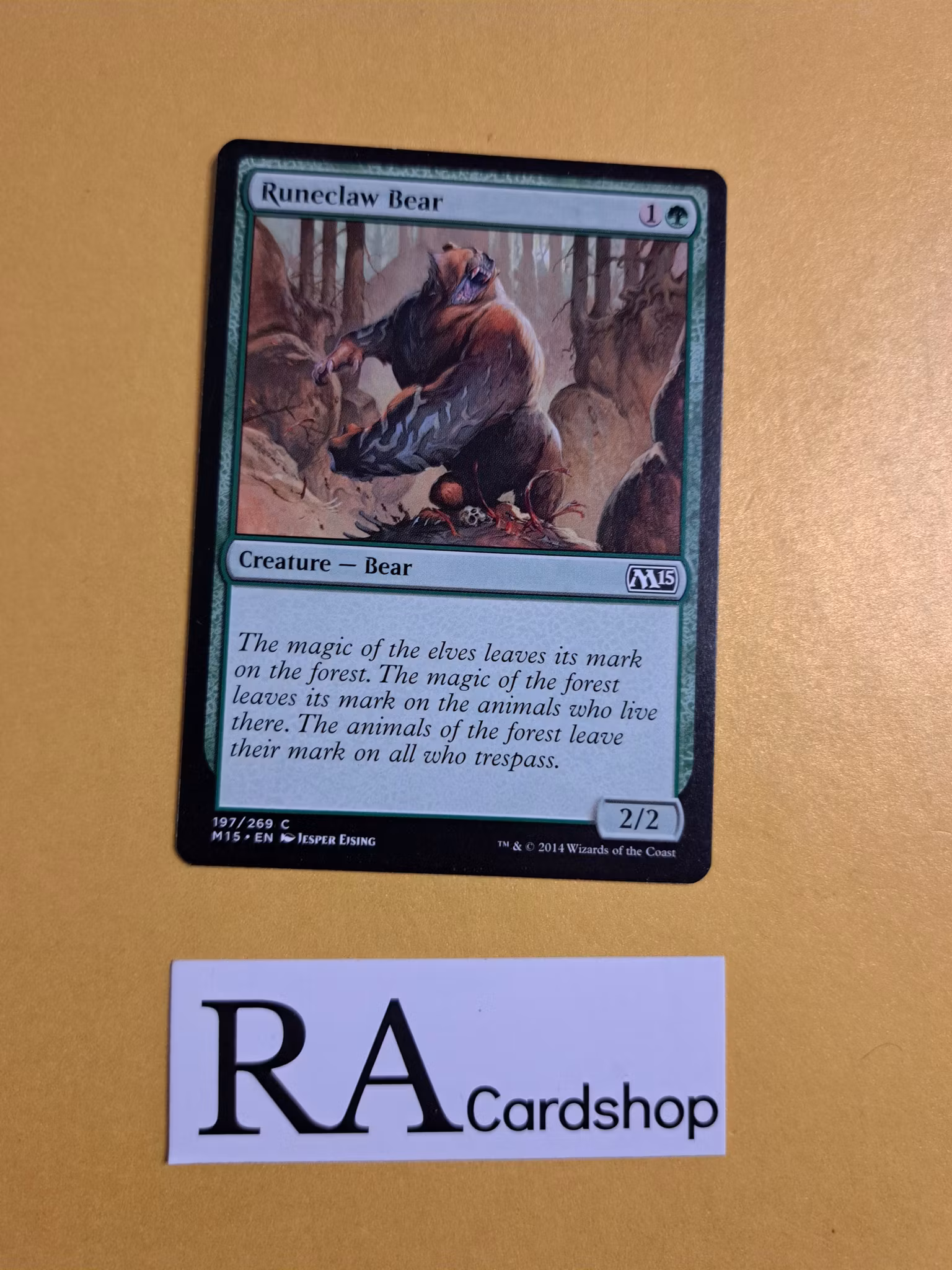 Runeclaw Bear Common 197/269 Magic 2015 (M15) Magic the Gathering