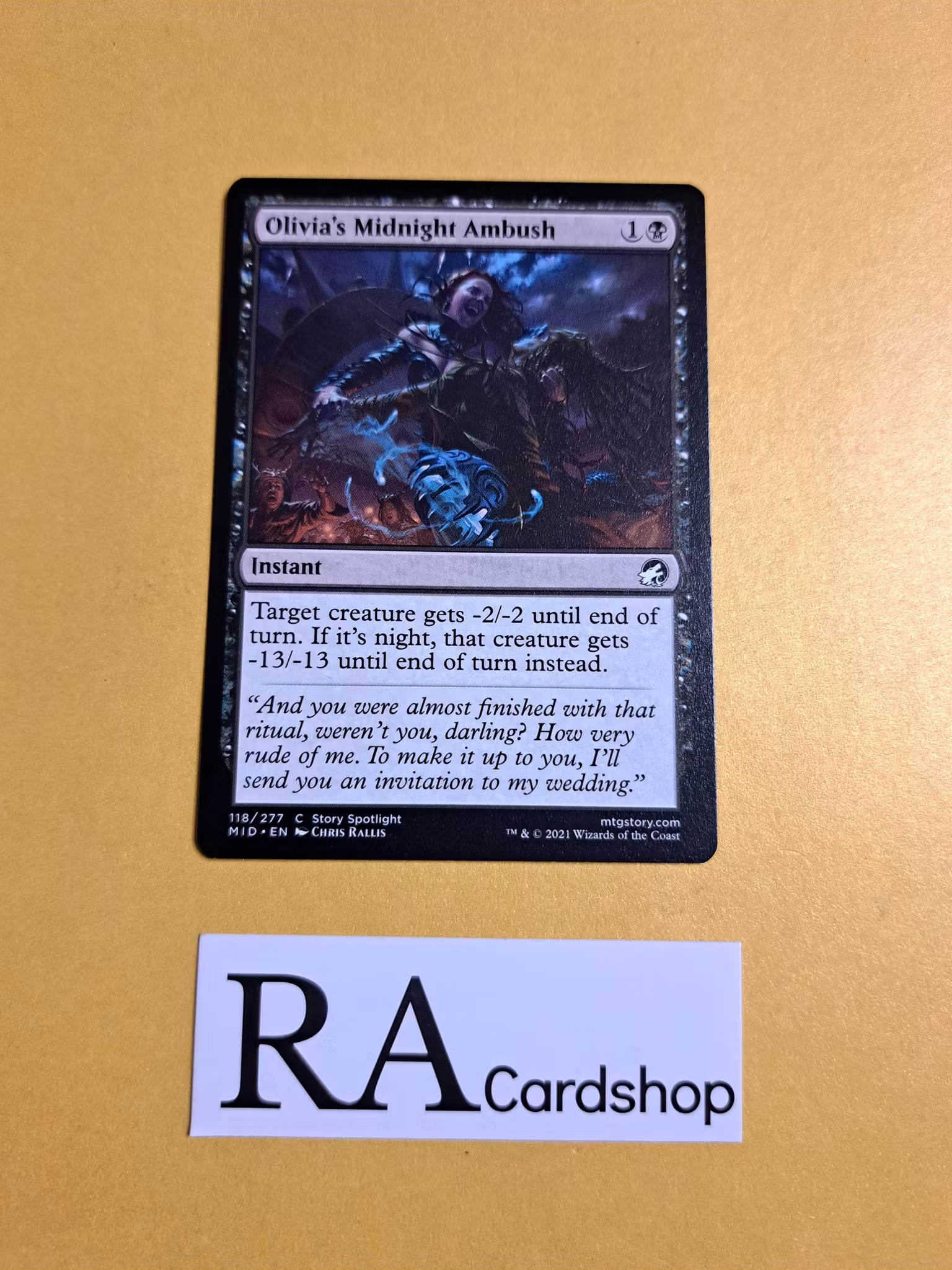 Olivias Midnight Ambush Common 118/277 Innistrad Midnight Hunt (MID) Magic the Gathering