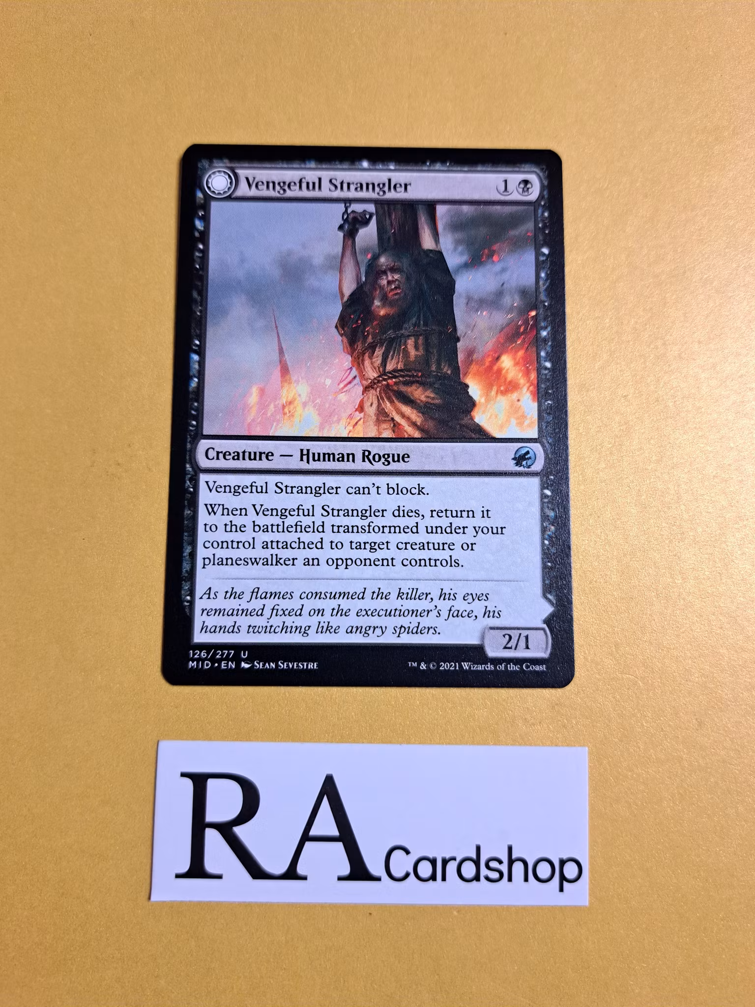 Vengeful Strangler / Strangling Grasp Uncommon 126/277 Innistrad Midnight Hunt (MID) Magic the Gathering