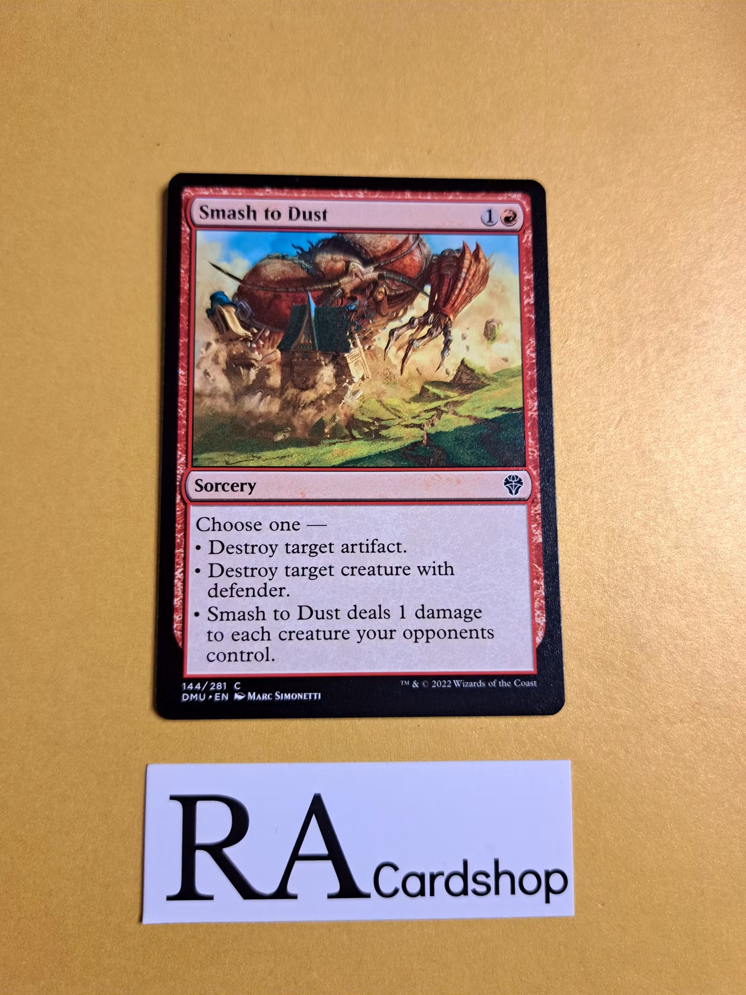 Smash to Dust Common 144/281 Dominaria United (DMU) Magic the Gathering