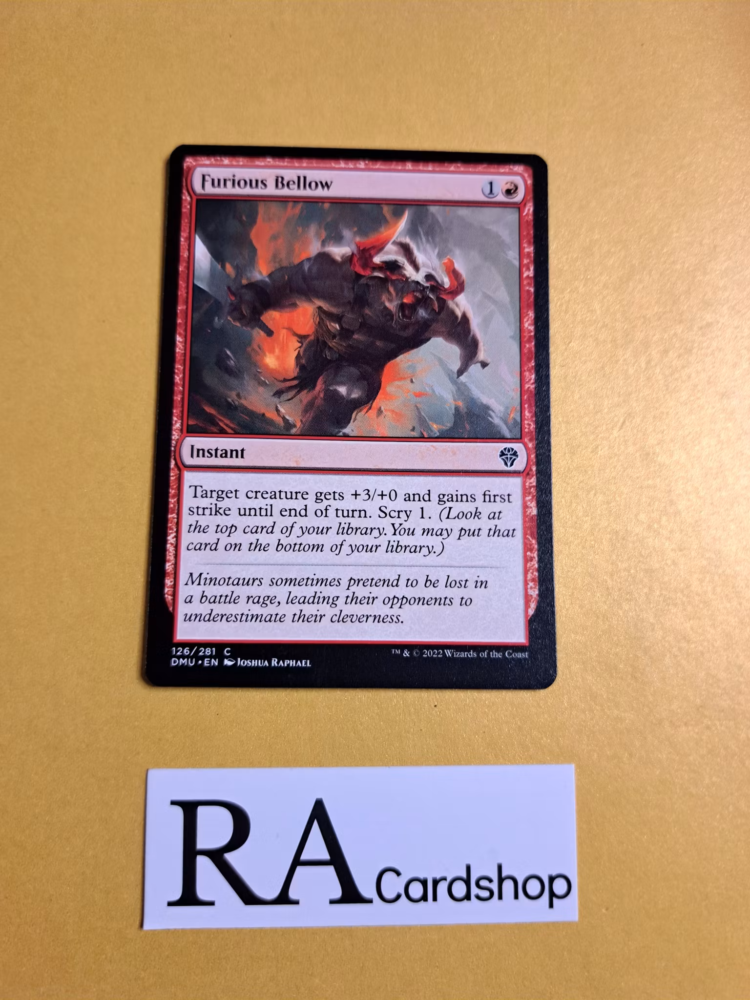 Furious Bellow Common 126/281 Dominaria United (DMU) Magic the Gathering