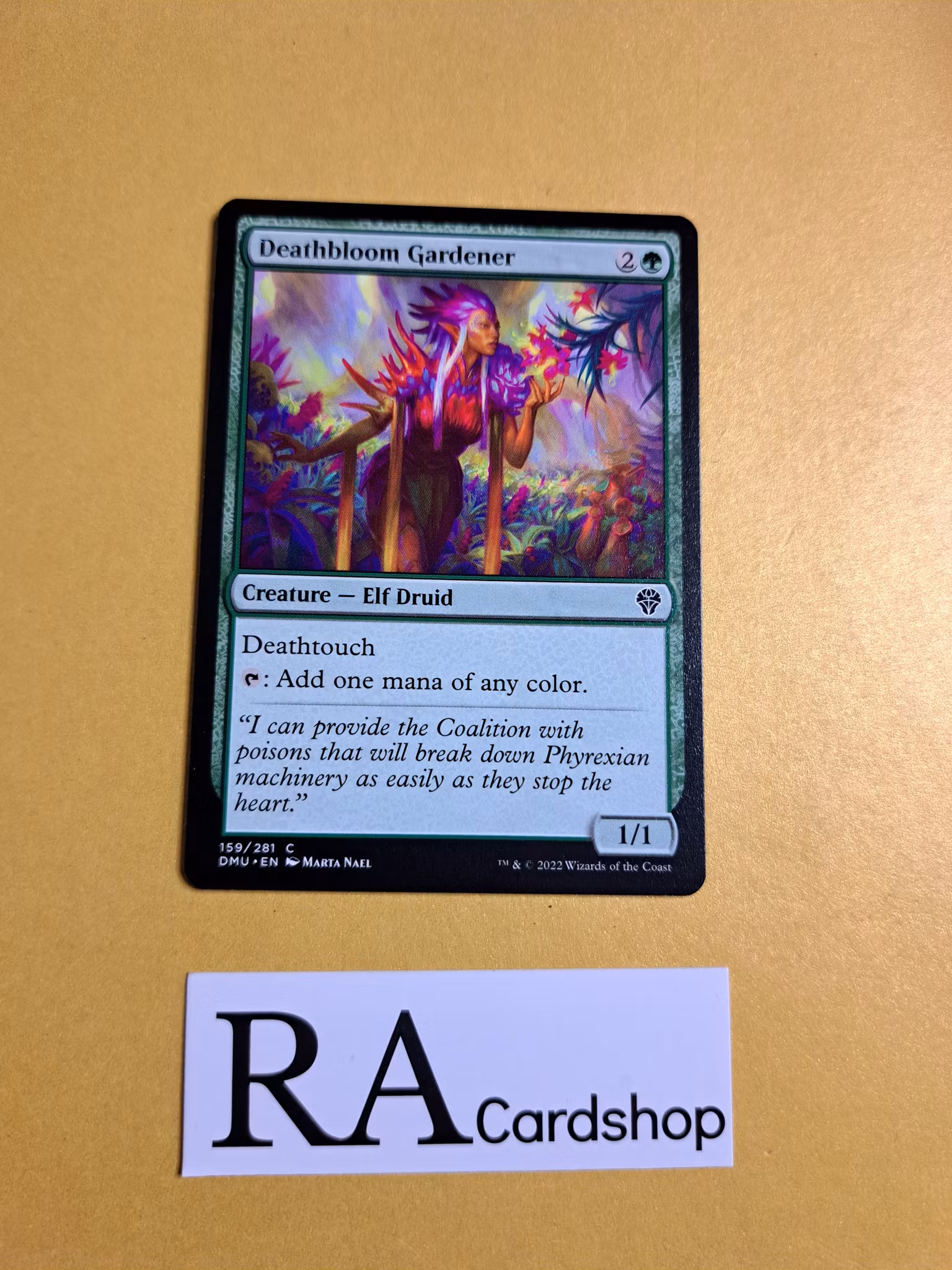 Deathbloom Gardener Common 159/281 Dominaria United (DMU) Magic the Gathering