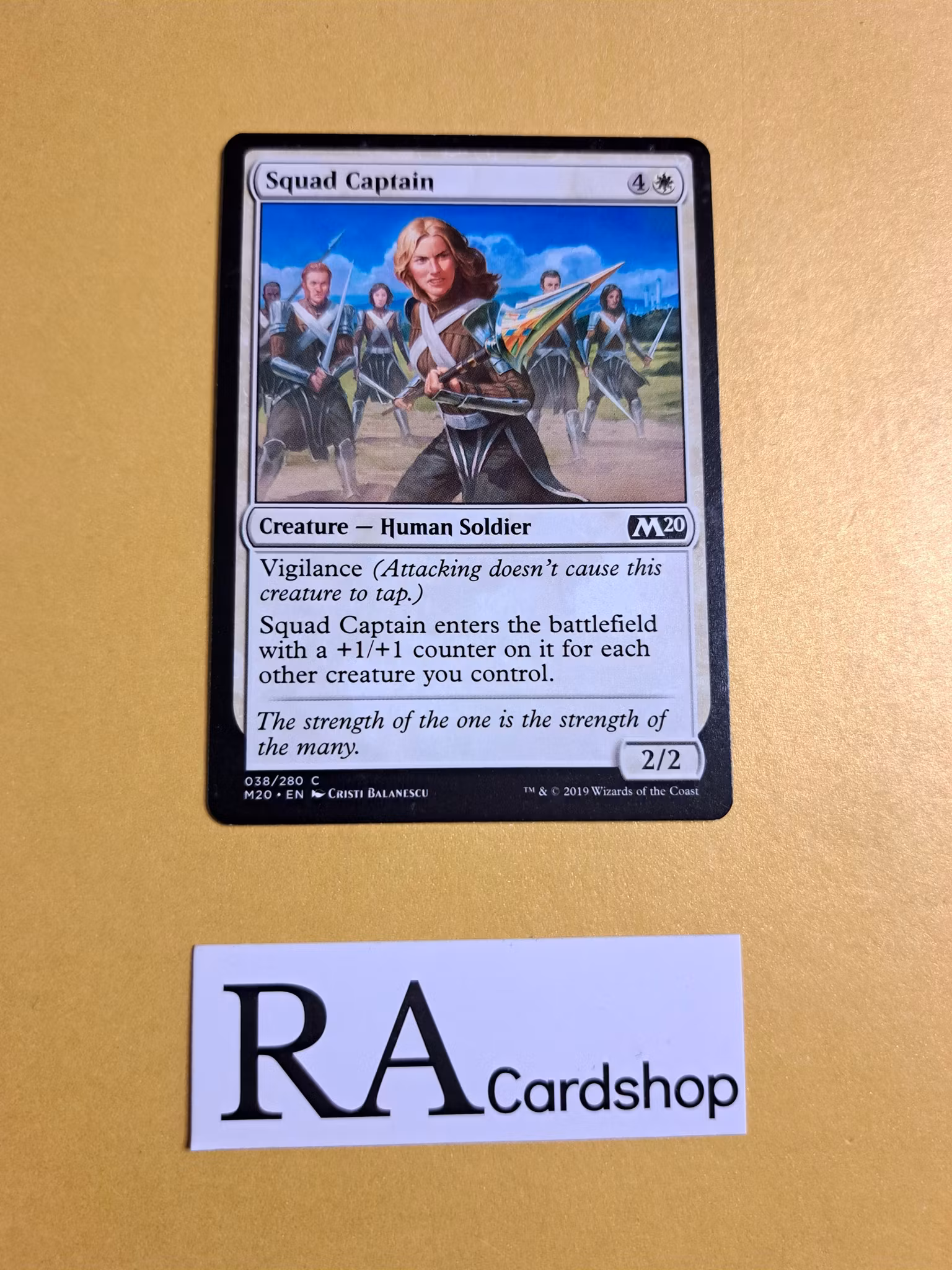Squad Captain Common 038/280 Core 2020 (M20) Magic the Gathering