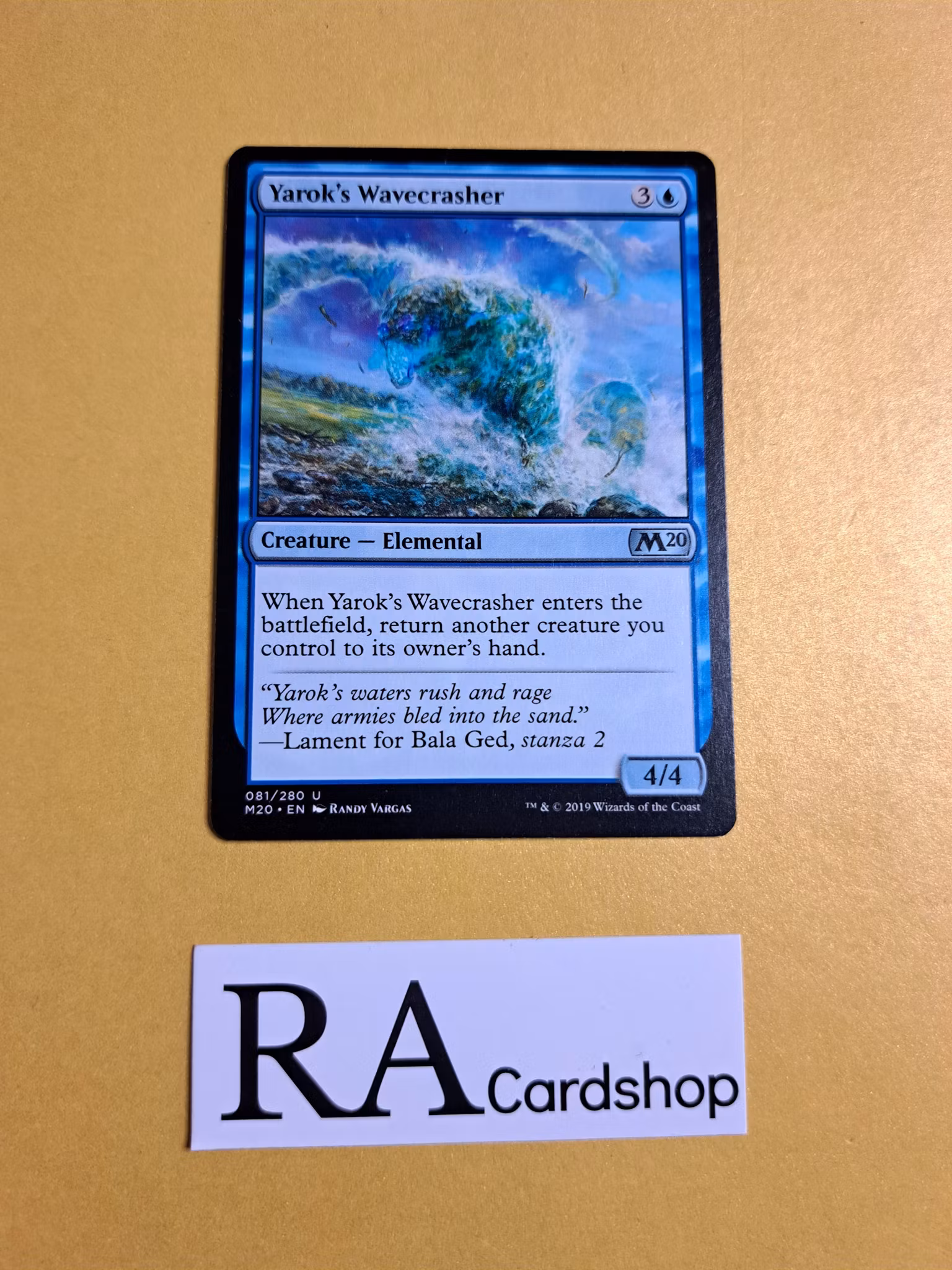 Yaroks Wavecrasher Uncommon 081/280 Core 2020 (M20) Magic the Gathering