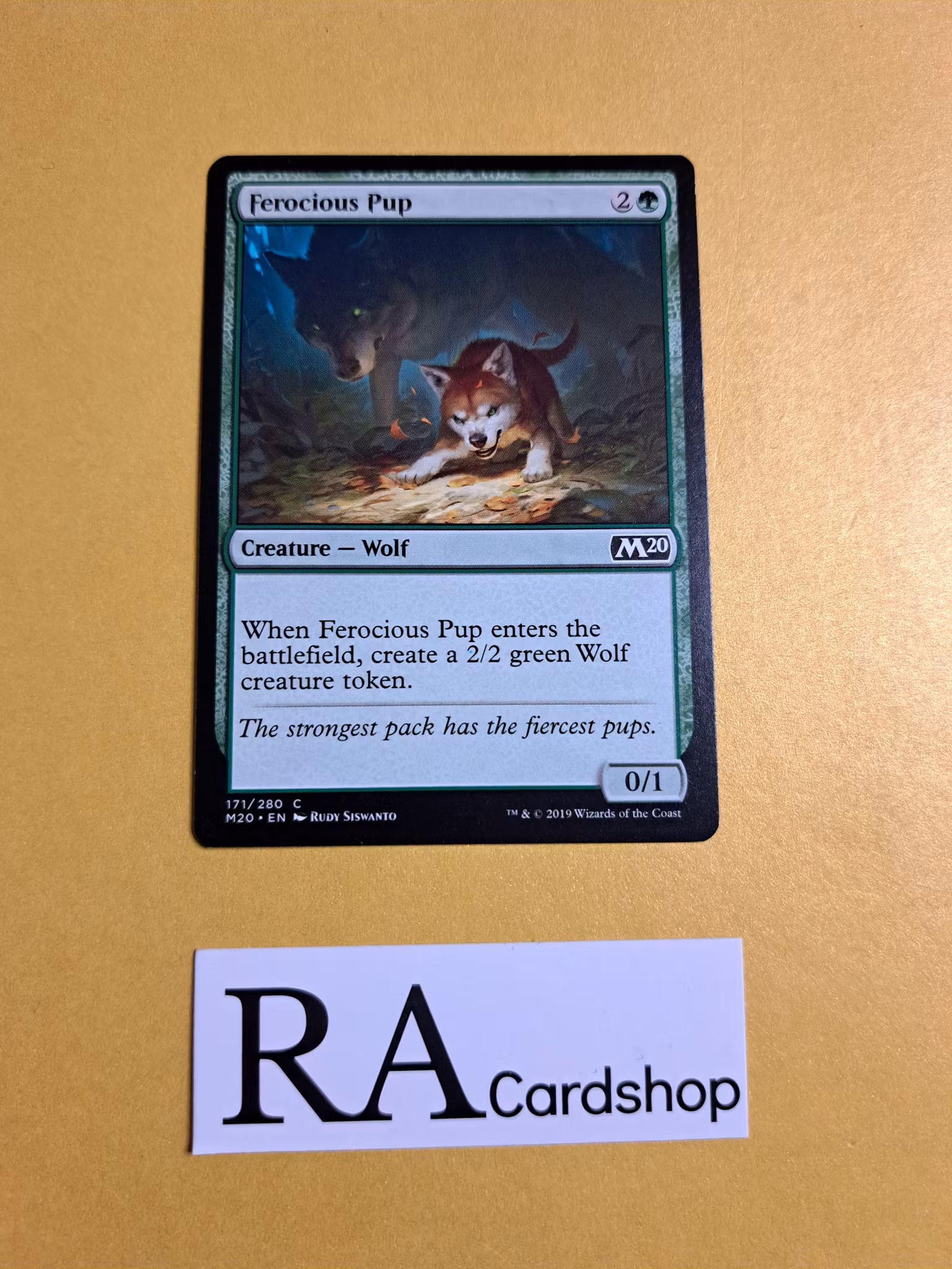 Ferocious Pup Common 171/280 Core 2020 (M20) Magic the Gathering