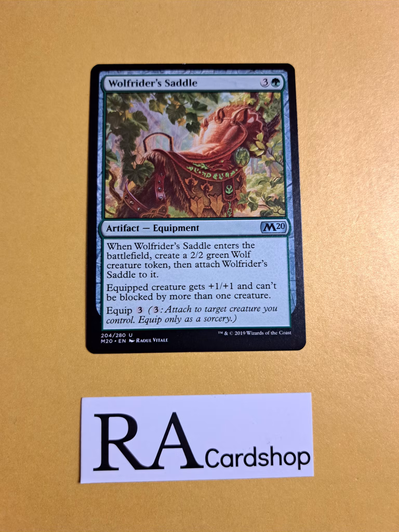 Wolfriders Saddle Uncommon 204/280 Core 2020 (M20) Magic the Gathering