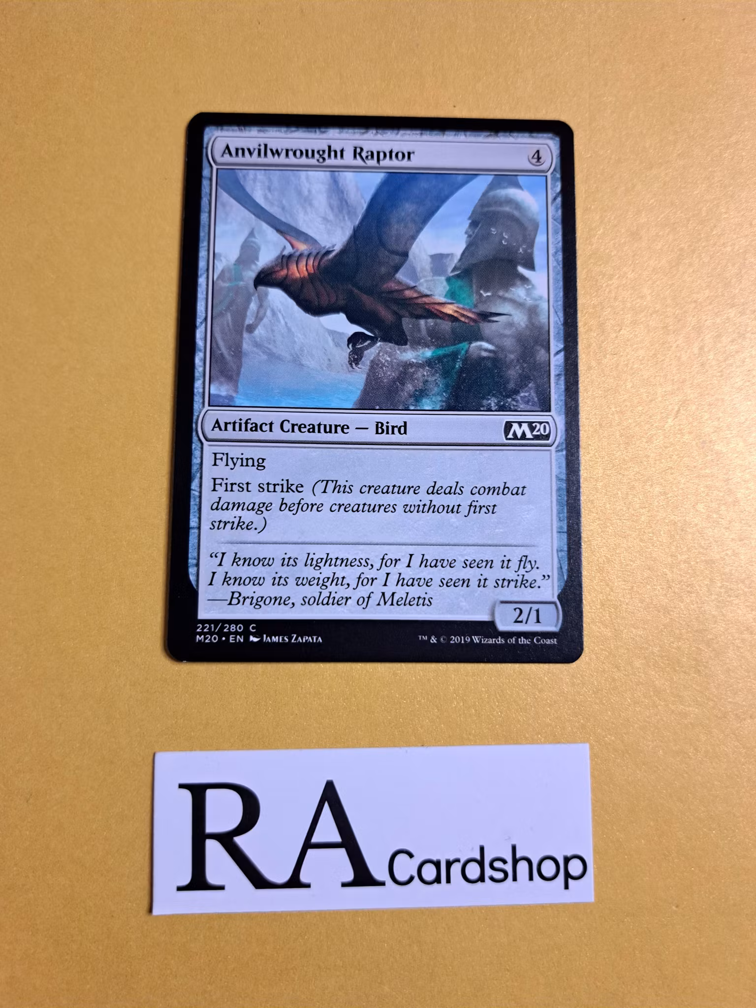 Anvilwrought Raptor Common 221/280 Core 2020 (M20) Magic the Gathering