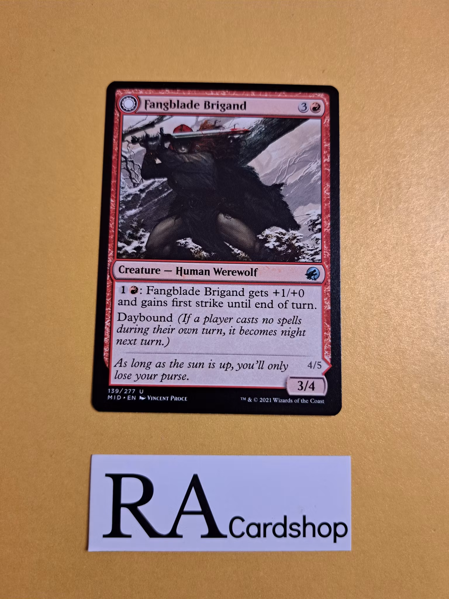 Fangblade Brigande / Fangblade Eviscerator Uncommon 139/277 Innistrad Midnight Hunt (MID) Magic the Gathering