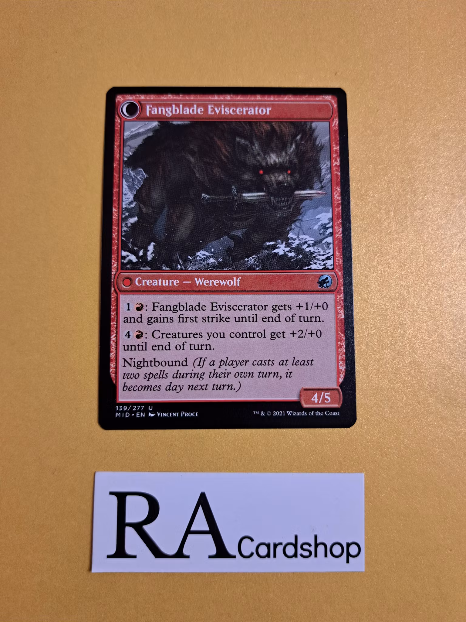 Fangblade Brigande / Fangblade Eviscerator Uncommon 139/277 Innistrad Midnight Hunt (MID) Magic the Gathering