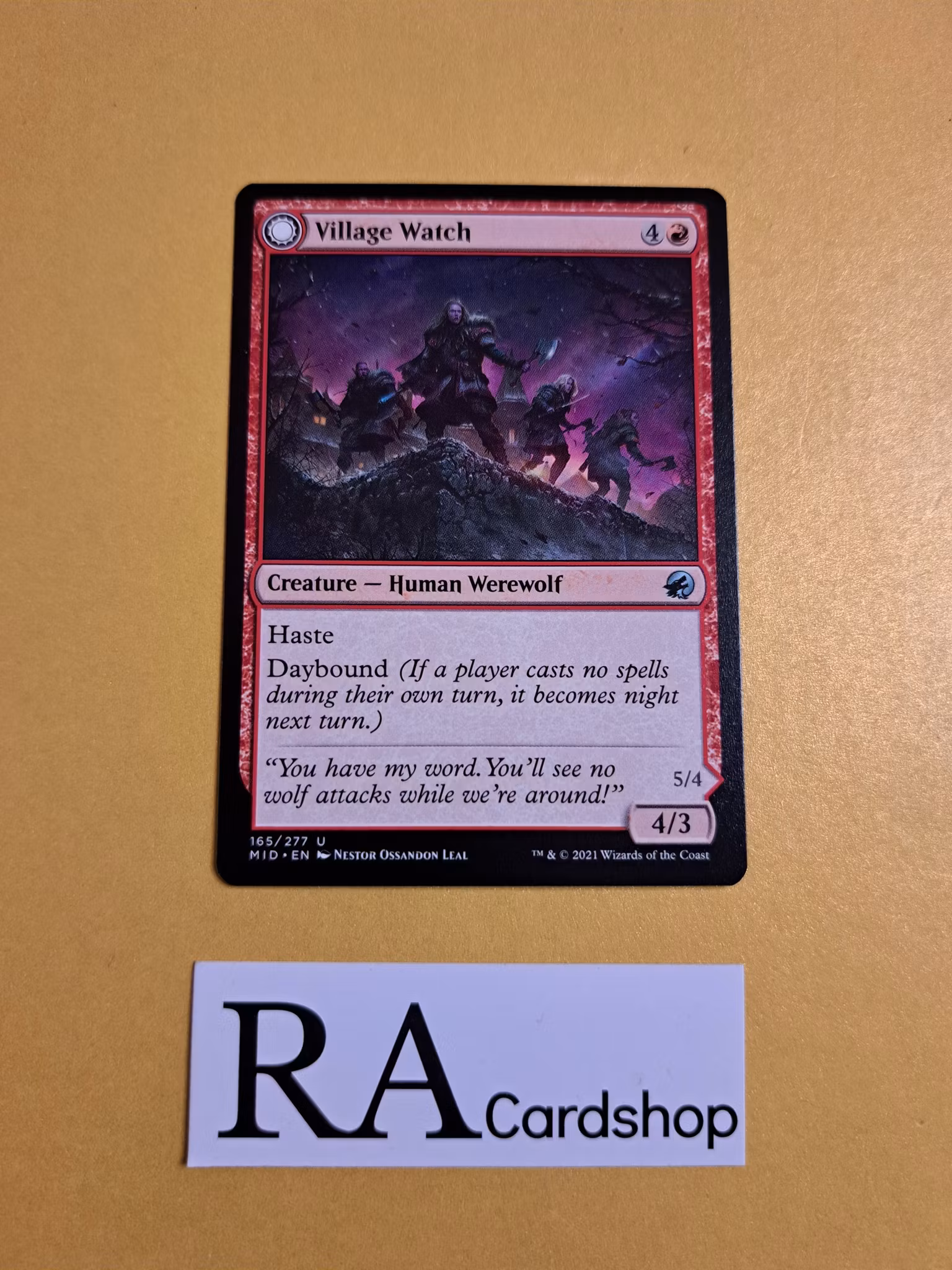Village Watch / Village Reavers Uncommon 165/277 Innistrad Midnight Hunt (MID) Magic the Gathering