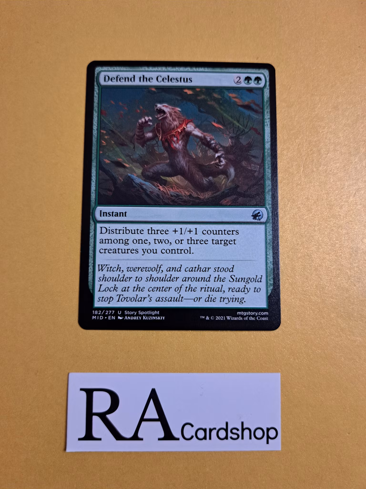Defender of Celestus Uncommon 182/277 Innistrad Midnight Hunt (MID) Magic the Gathering