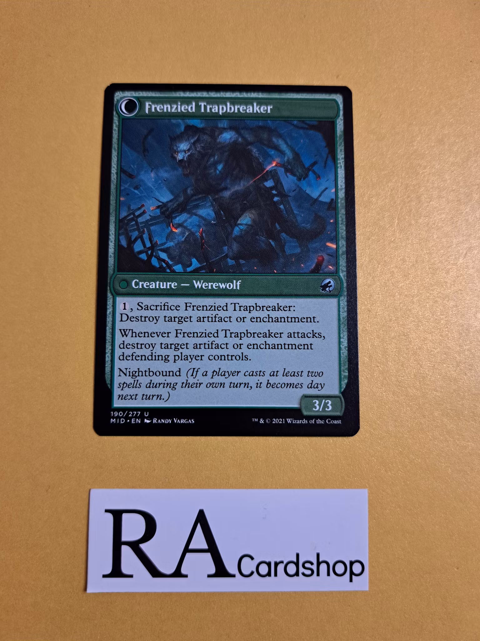 Outlander Libirator / Frenzied Trapbreaker Uncommon 190/277 Innistrad Midnight Hunt (MID) Magic the Gathering