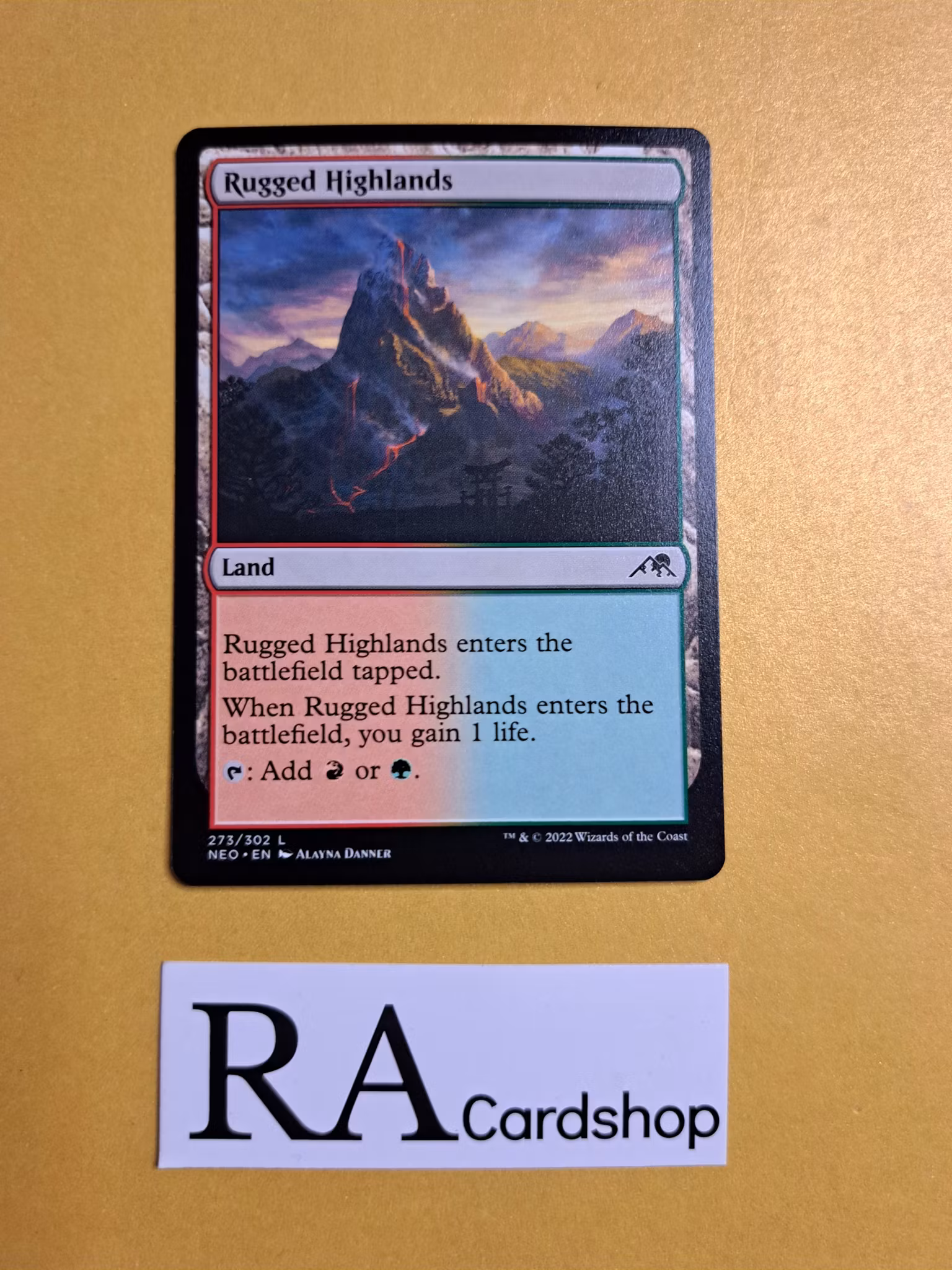 Rugged Highlands Common 273/302 Kamigawa: Neon Dynasty (NEO) Magic the Gathering