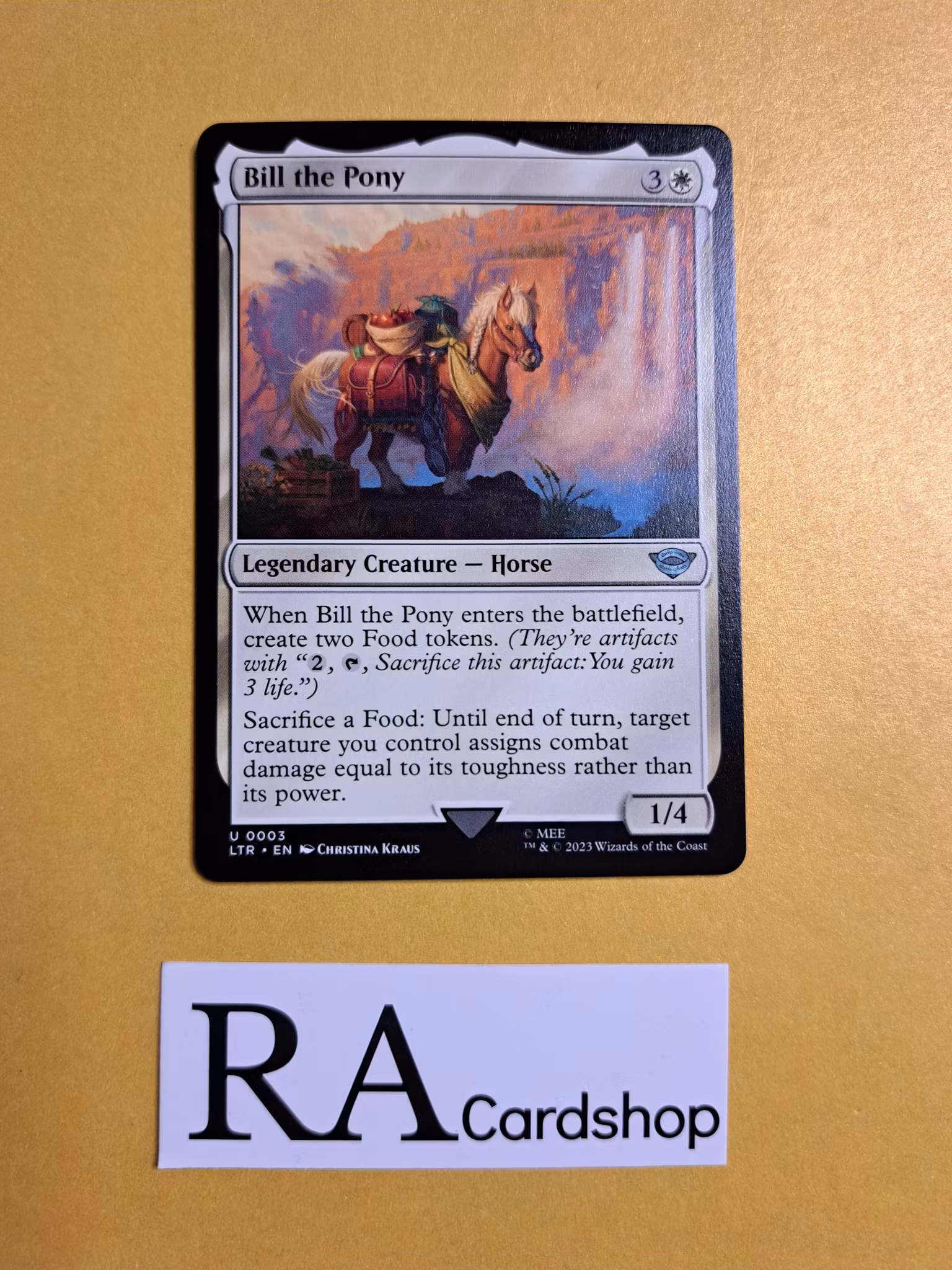 Bill the Pony Uncommon 0003 The Lord of the Rings Tales of Middle-earth (LTR) Magic the Gathering