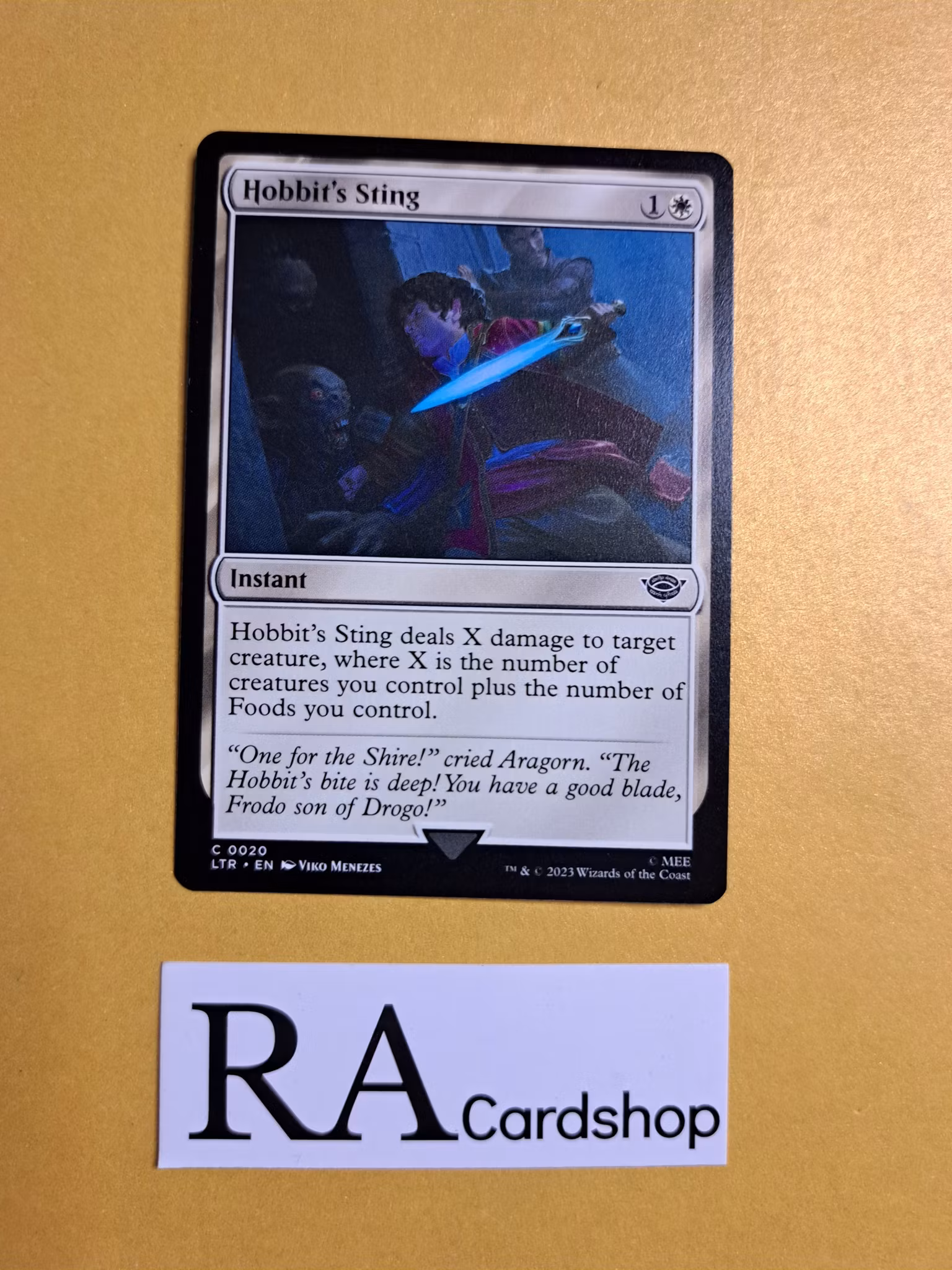 Hobbits Sting Common 0020 The Lord of the Rings Tales of Middle-earth (LTR) Magic the Gathering