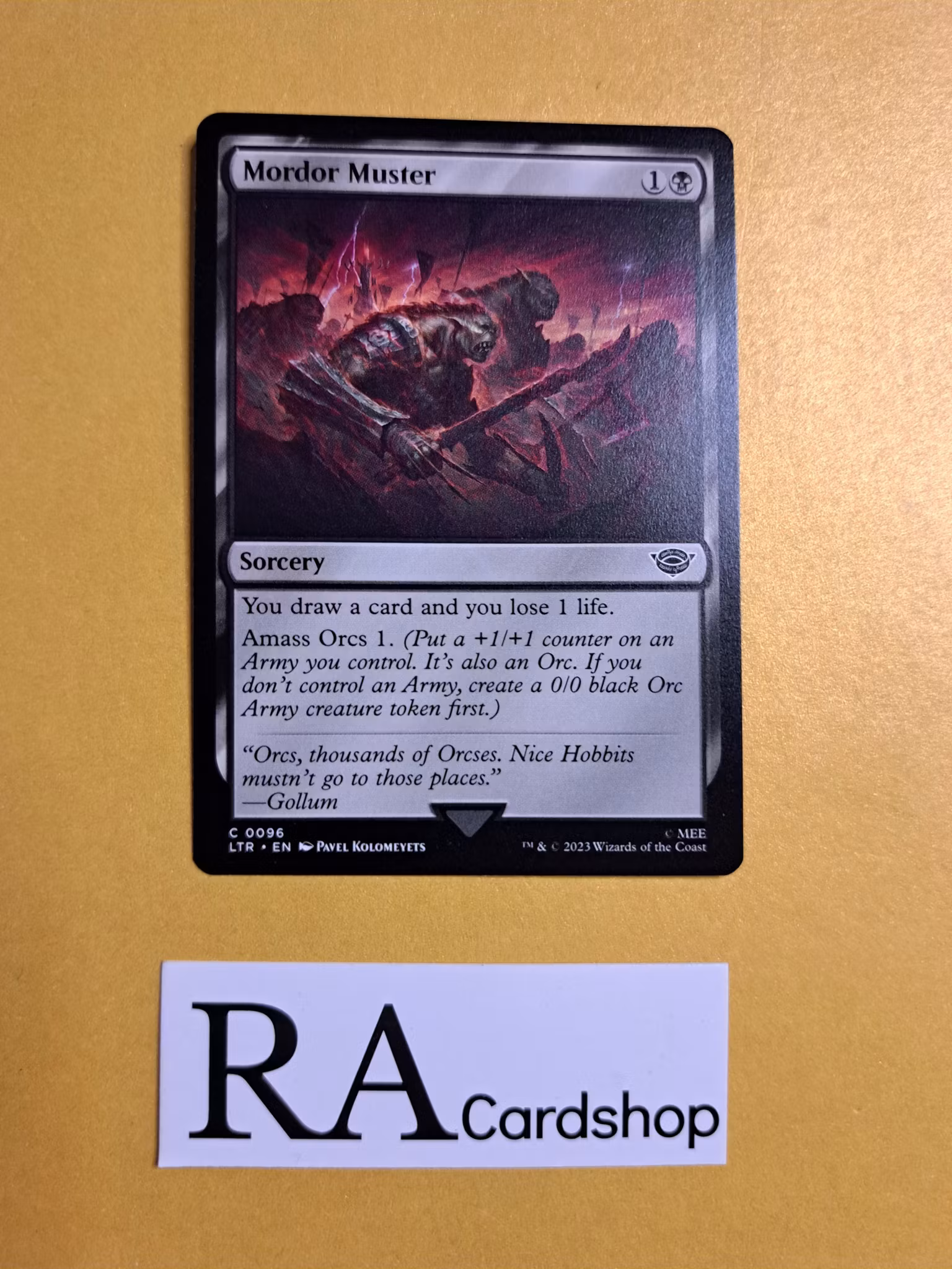 Mordor Muster Common 0096 The Lord of the Rings Tales of Middle-earth (LTR) Magic the Gathering