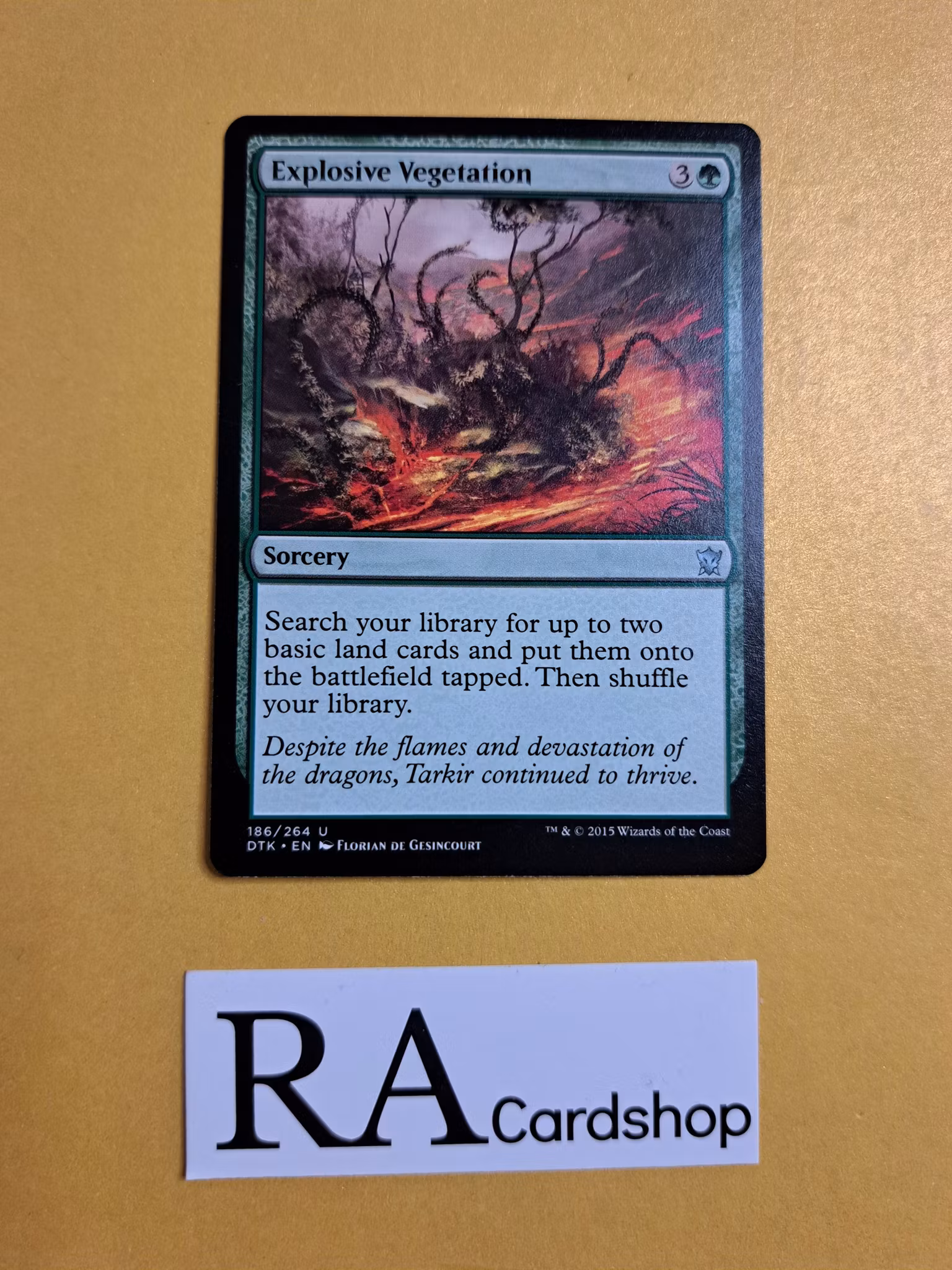 Explosive Vegetation Uncommon 186/264 Dragons of Tarkir (DTK) Magic the Gathering