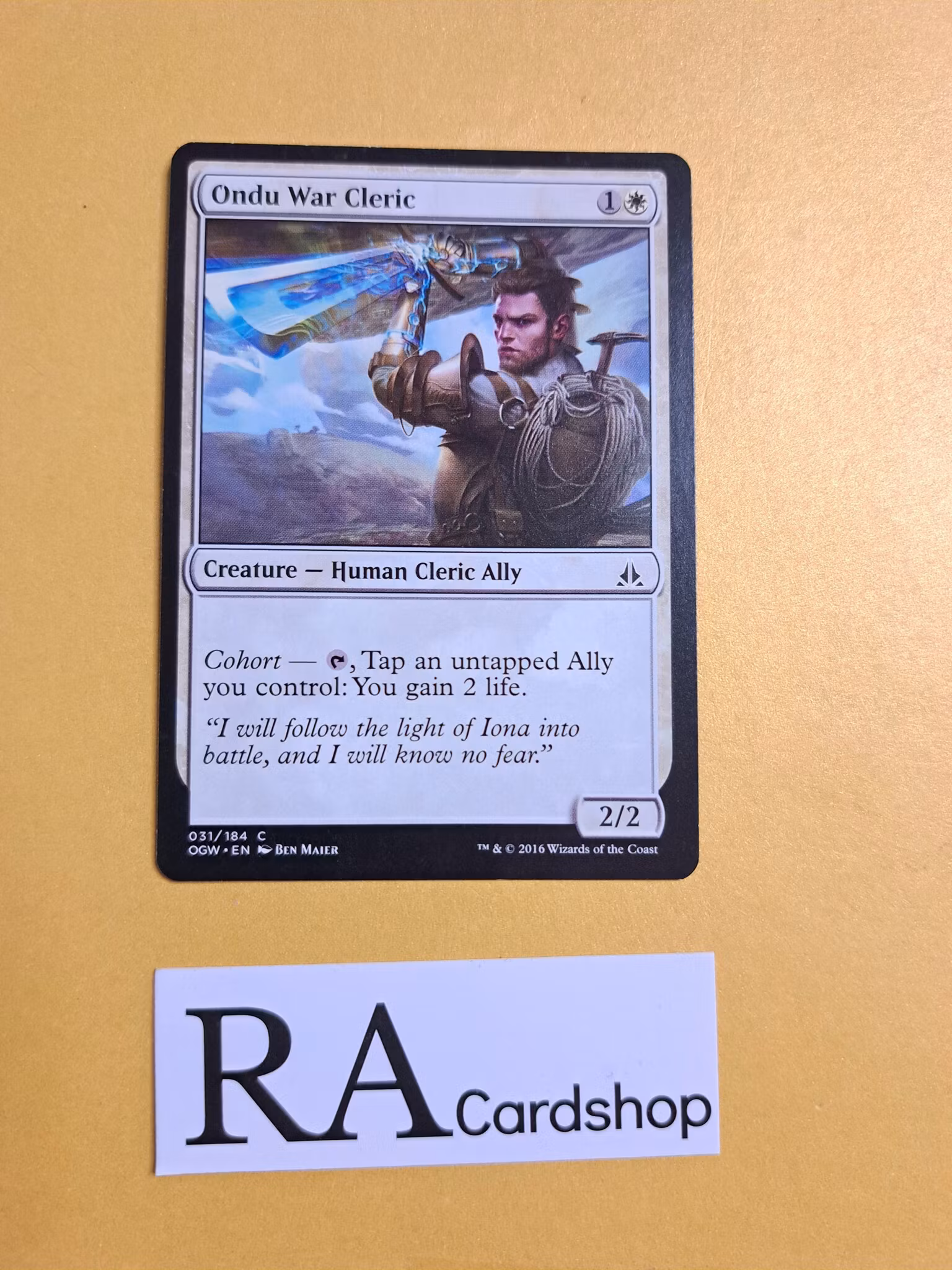 Ondu War Cleric Common 031/184 Oath of the Gatewatch (OGW) Magic the Gathering