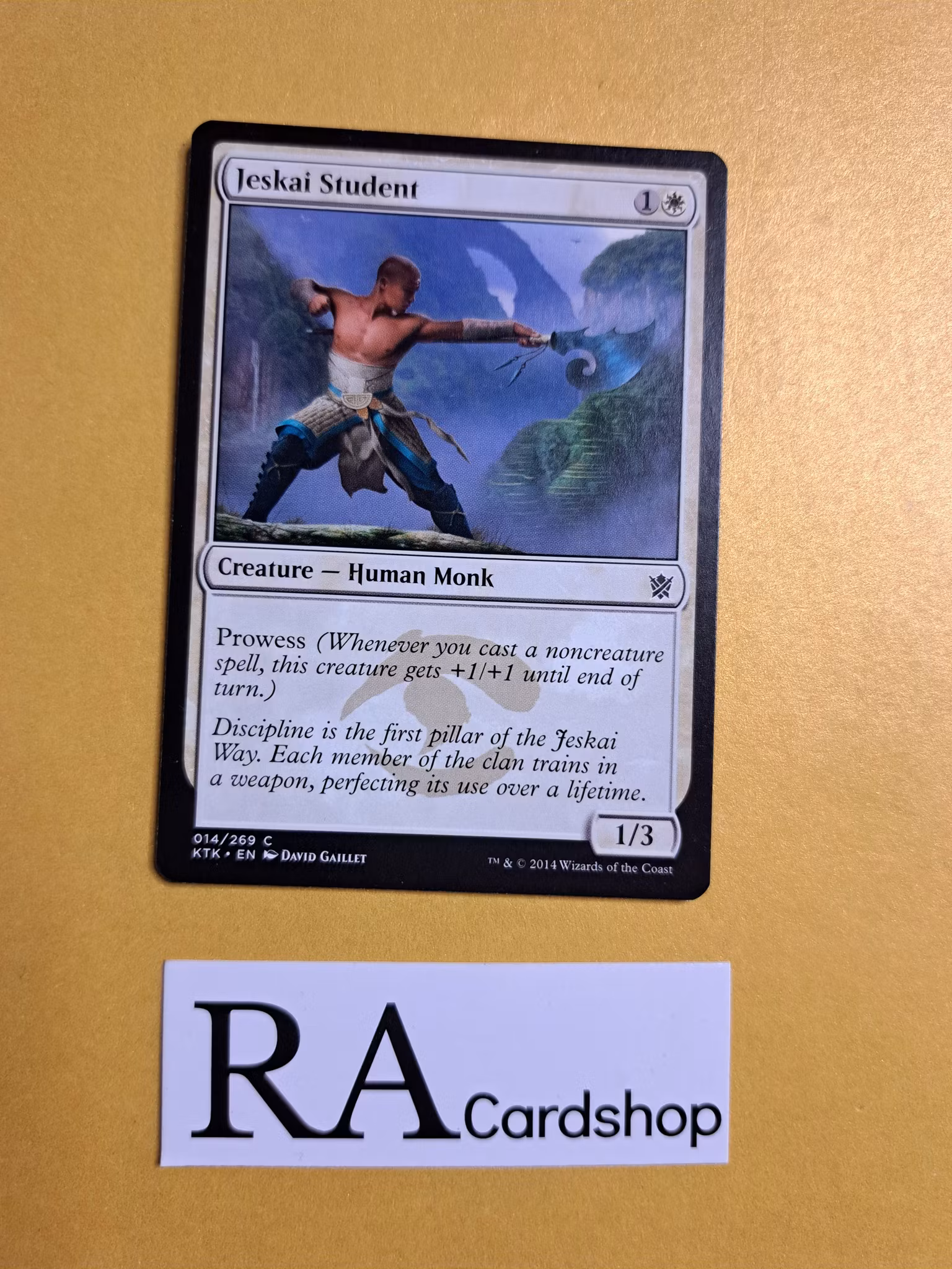 Jeskai Student Common 014/269 Khans of Tarkir (KTK) Magic the Gathering