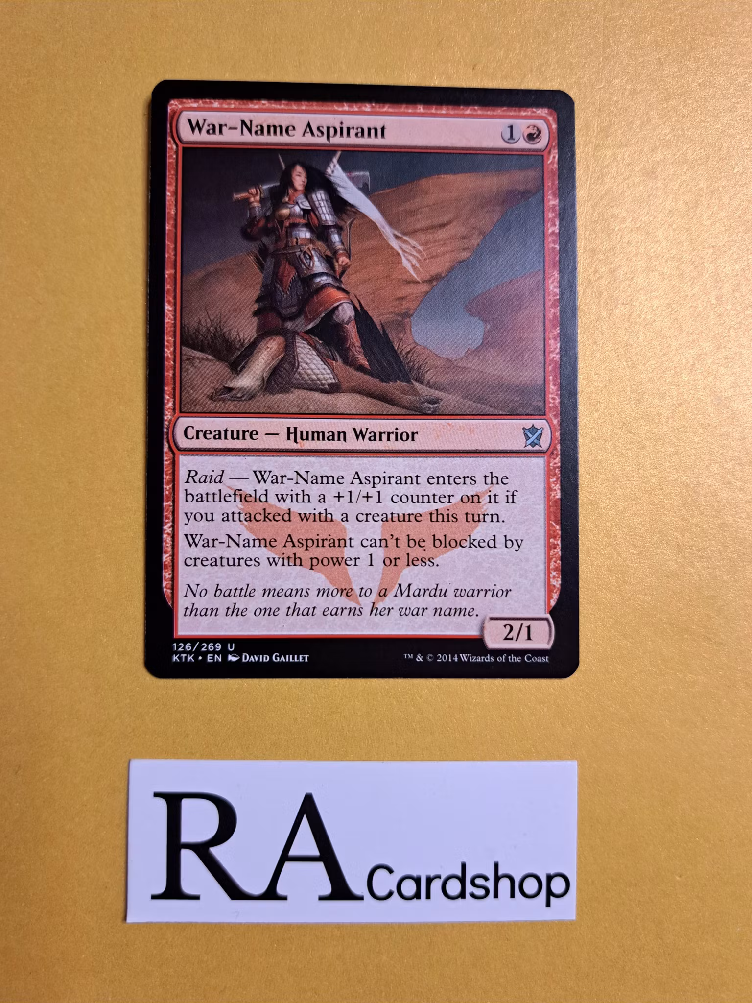 War-Name Aspirant Uncommon 126/269 Khans of Tarkir (KTK) Magic the Gathering