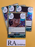 You Aint Even Worth Killing Time!! Rare Playset OP06-039 Wings of the Captain OP06 One Piece