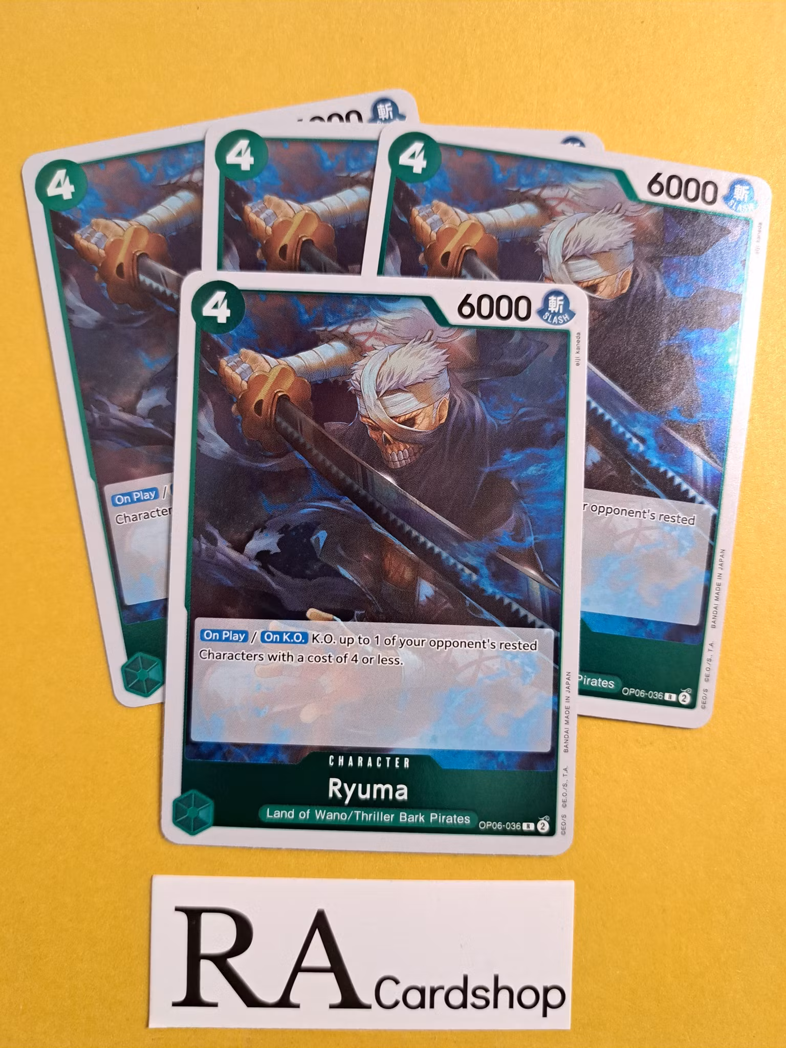 Ryuma Rare Playset OP06-036 Wings of the Captain OP06 One Piece