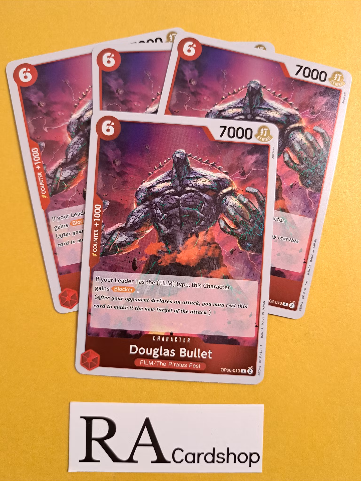 Douglas Bullet Rare Playset OP06-010 Wings of the Captain OP06 One Piece