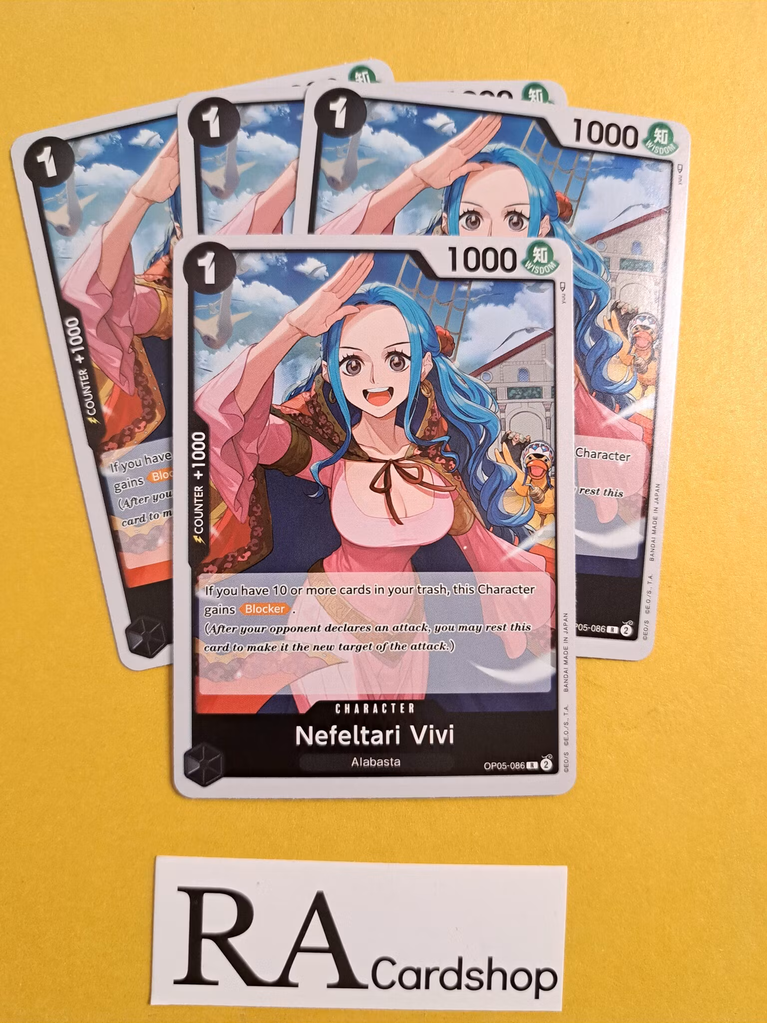 Nefeltari Vivi Rare Playset OP05-086 Awakening of the New Era OP05 One Piece