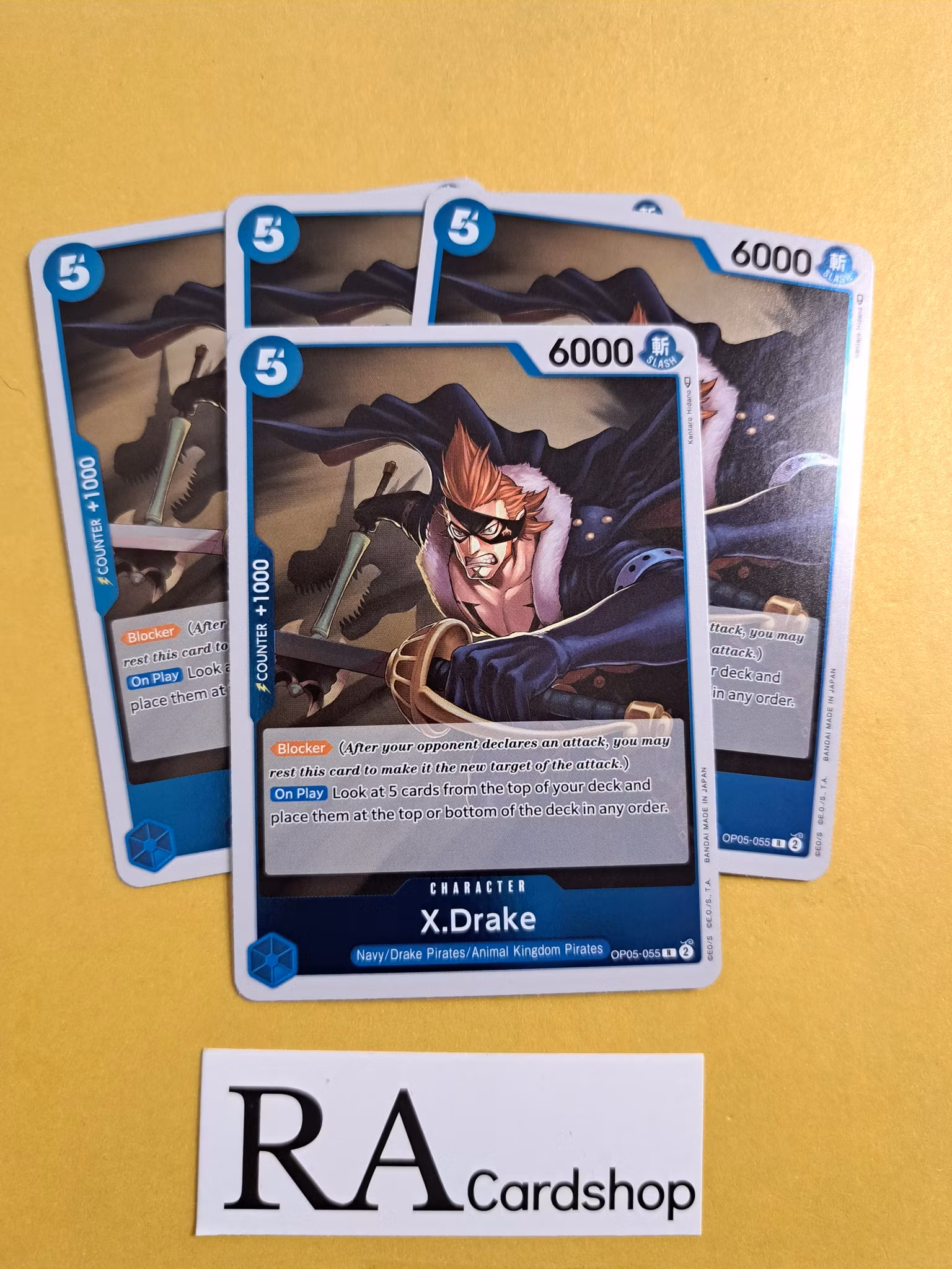 X.Drake Rare Playset OP05-055 Awakening of the New Era OP05 One Piece