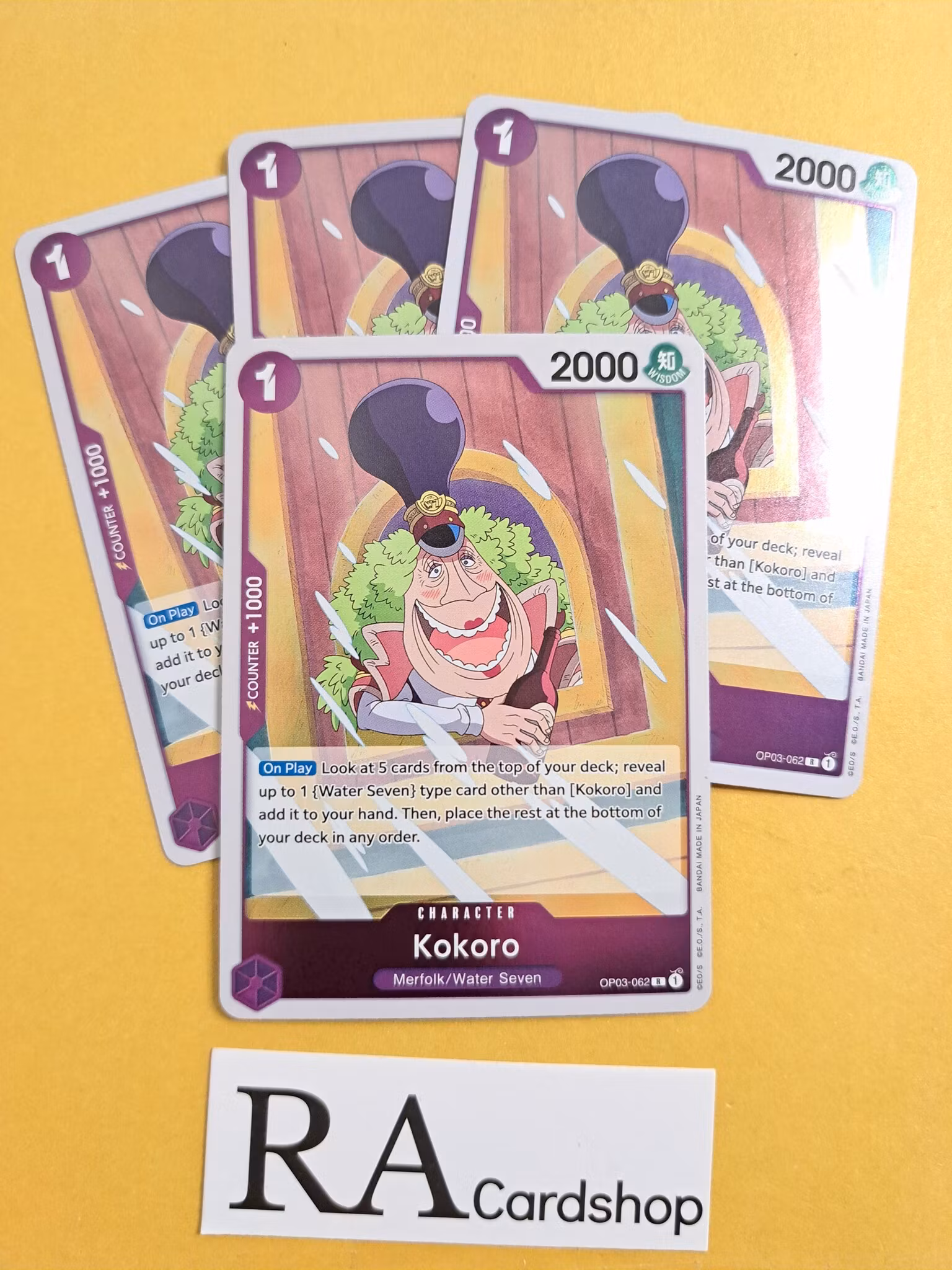 Kokoro Rare Playset OP03-062 Pillar of Strenght One Piece