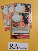 Flame Emperor Rare Playset OP03-016 Pillar of Strenght One Piece Card Game