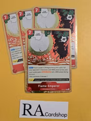 Flame Emperor Rare Playset OP03-016 Pillar of Strenght One Piece Card Game