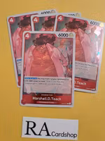 Marshall.D.Teach Rare Playset OP03-012 Pillar of Strenght One Piece Card Game