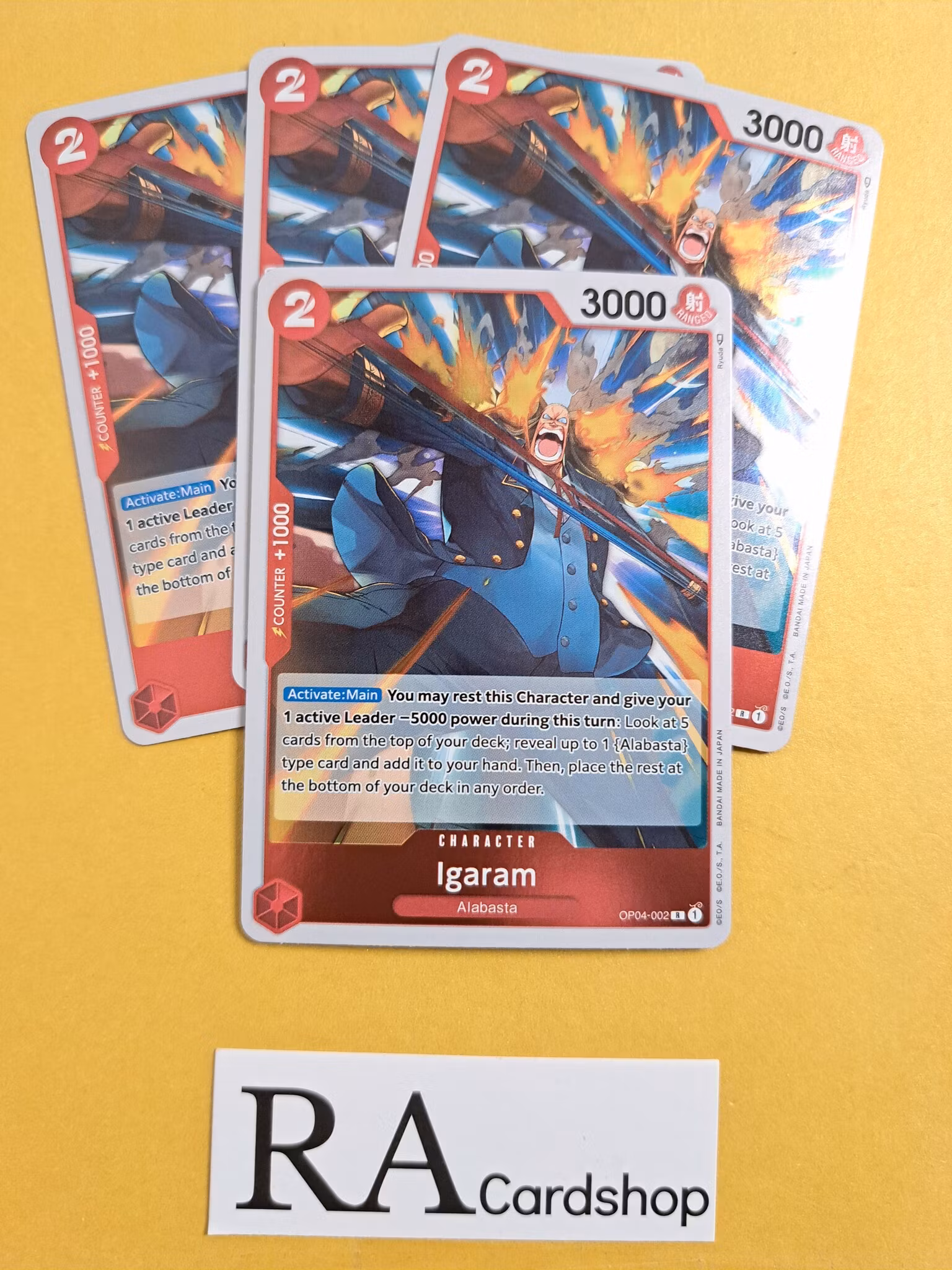 Igaram Rare Playset OP04-002 Kingdoms of Intrigue OP04 One Piece